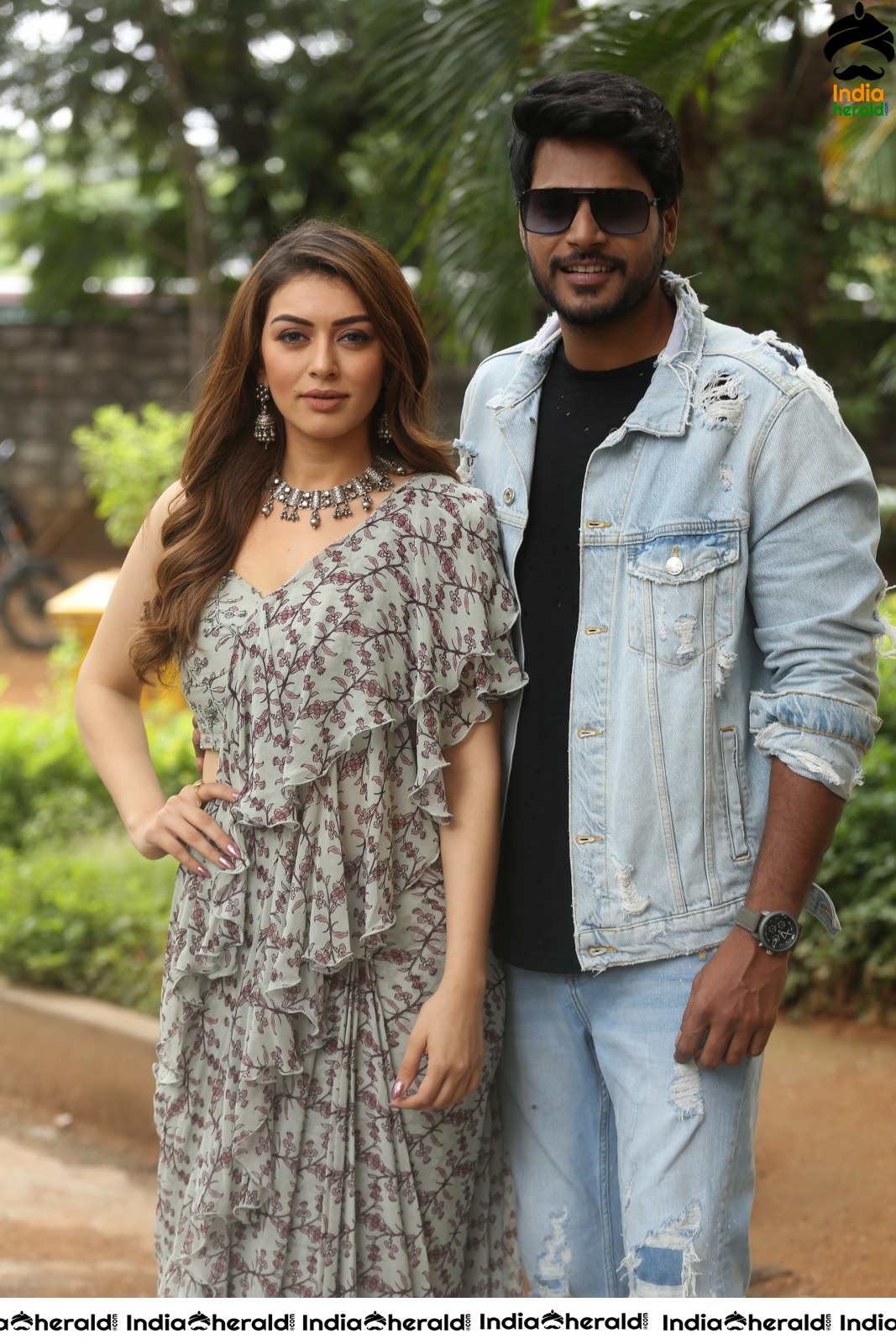 Actor Sundeep Kishan spotted with Hansika Outdoors for promoting Tenali Ramakrishna Set 1