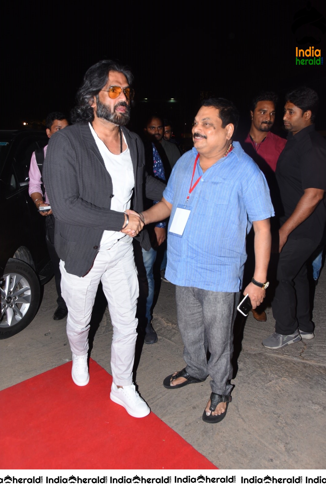 Actor Sunil Shetty Latest Photos from Darbar Pre Release Event Set 1