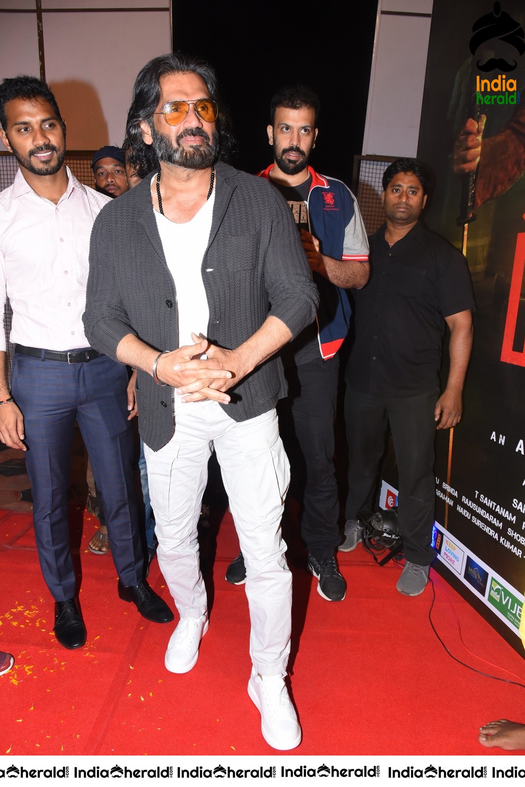 Actor Sunil Shetty Latest Photos from Darbar Pre Release Event Set 2