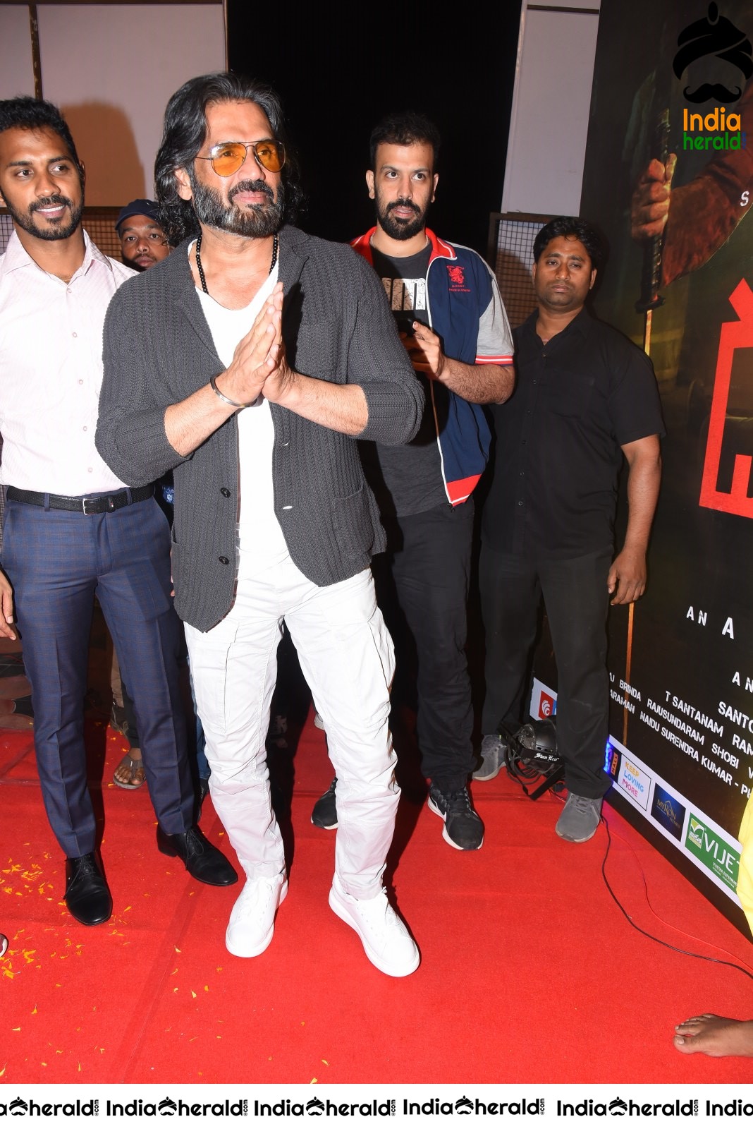 Actor Sunil Shetty Latest Photos from Darbar Pre Release Event Set 2
