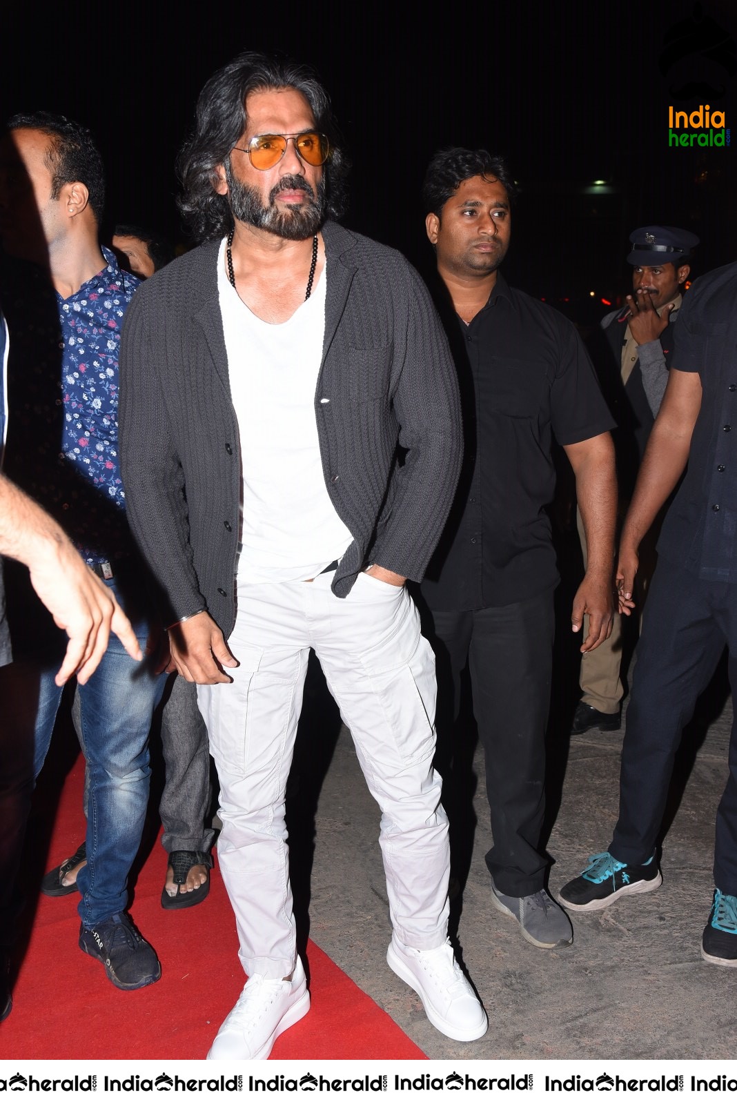 Actor Sunil Shetty Latest Photos from Darbar Pre Release Event Set 2