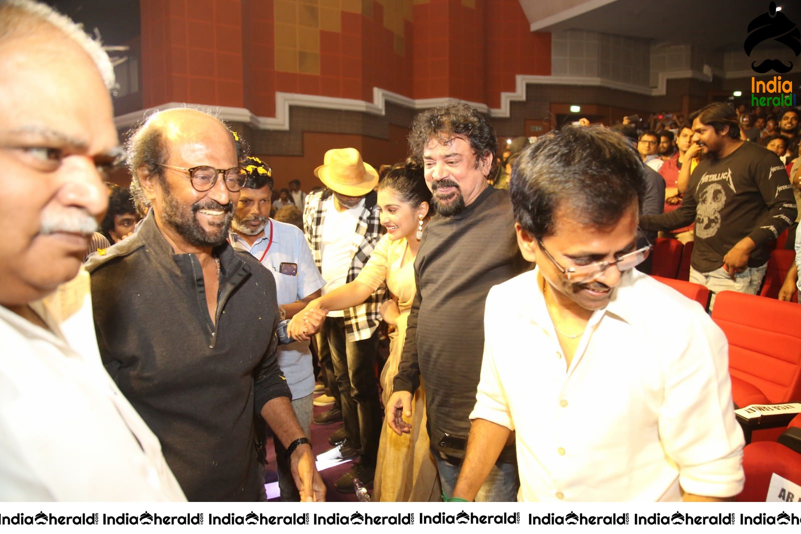 Actor Super Star Rajinikanth Mass Entry at Darbar Event Set 1