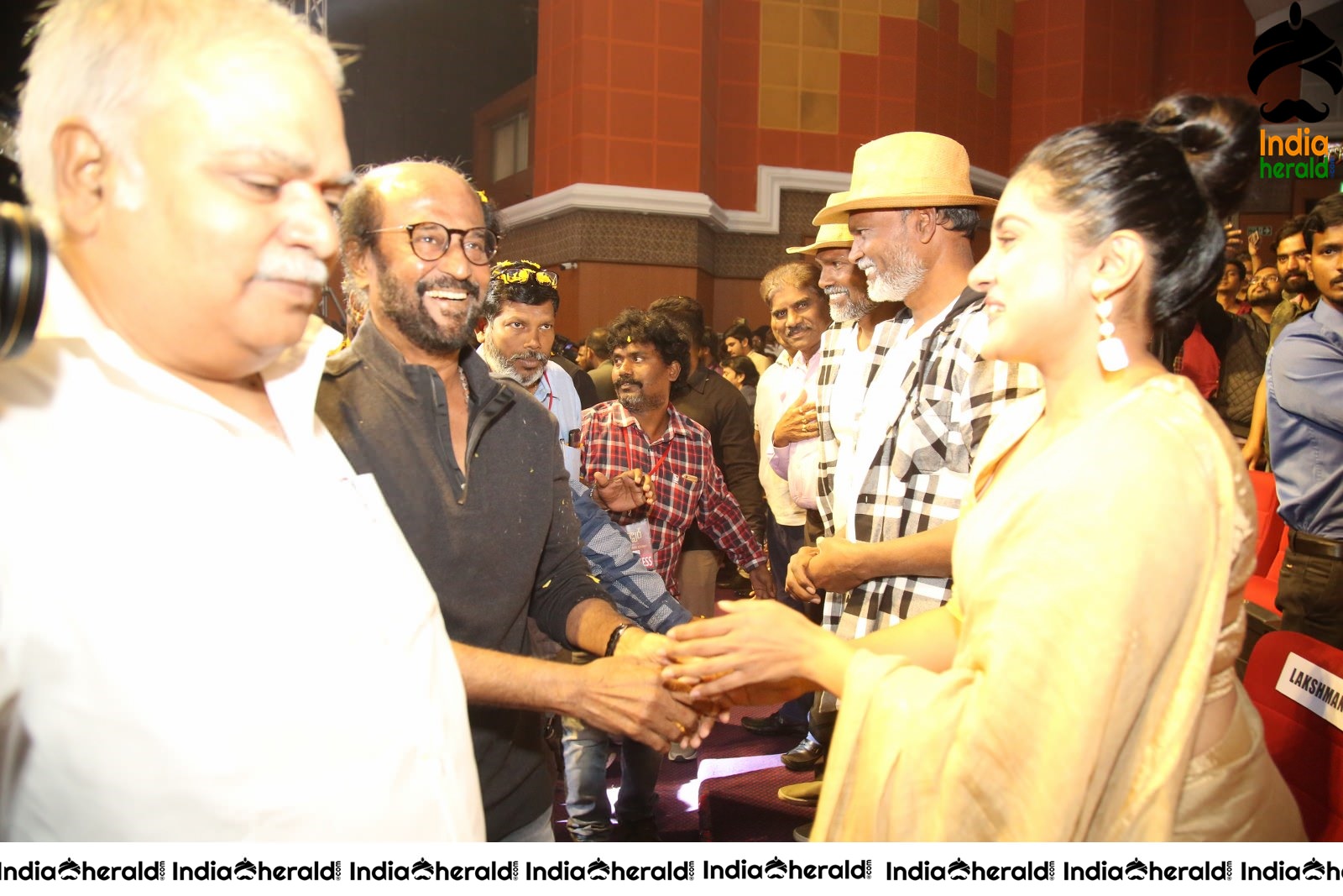 Actor Super Star Rajinikanth Mass Entry at Darbar Event Set 1