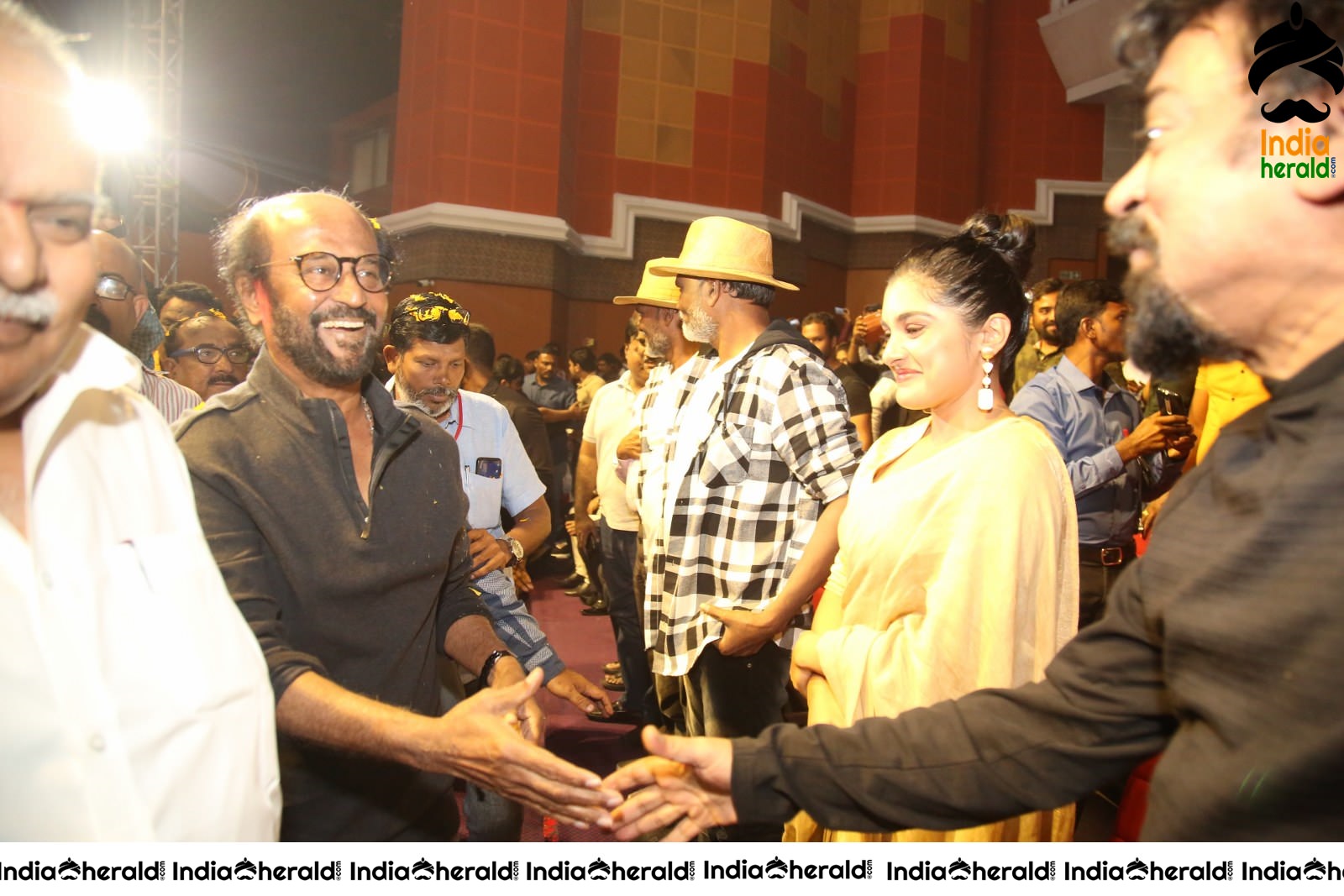 Actor Super Star Rajinikanth Mass Entry at Darbar Event Set 1