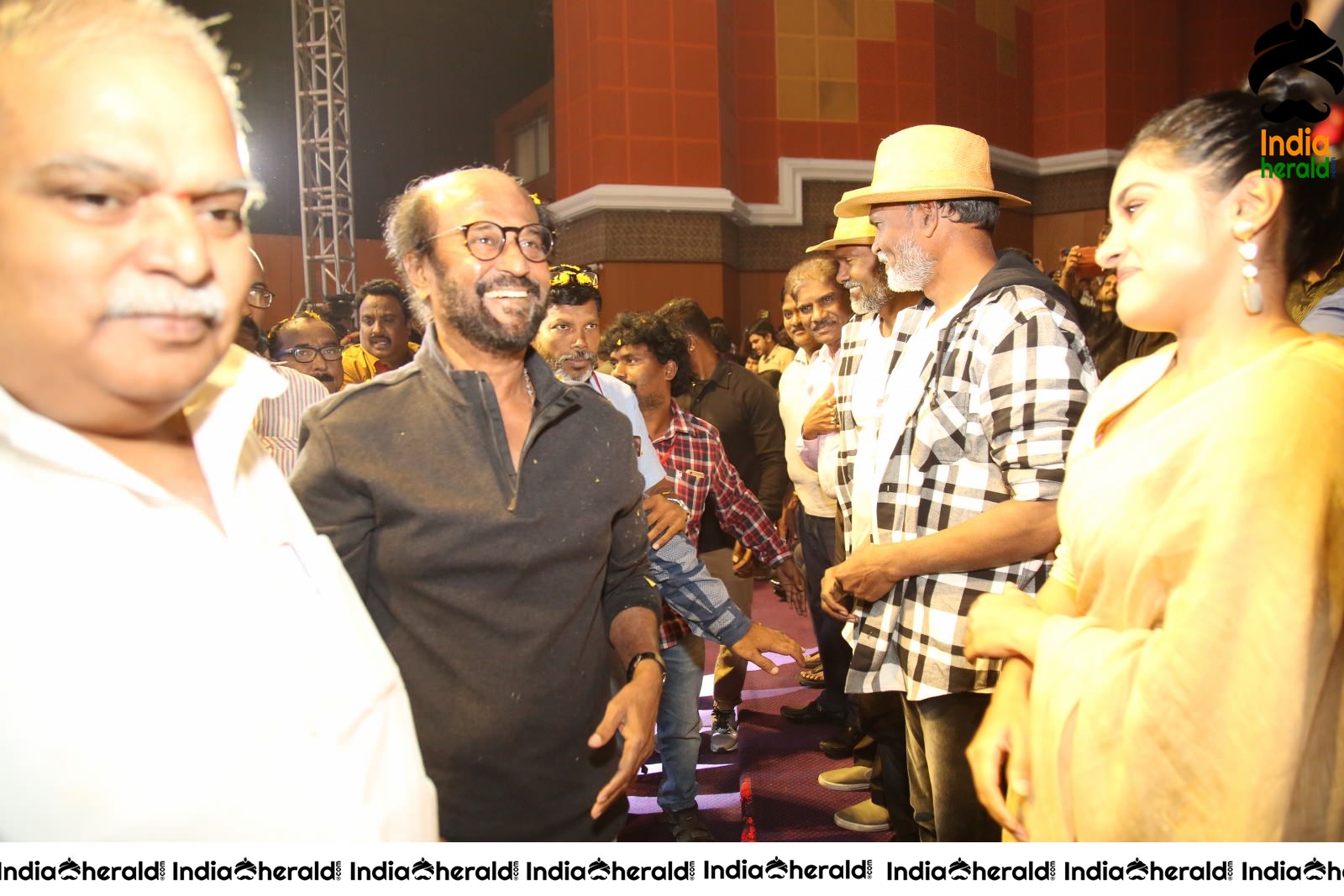 Actor Super Star Rajinikanth Mass Entry at Darbar Event Set 1