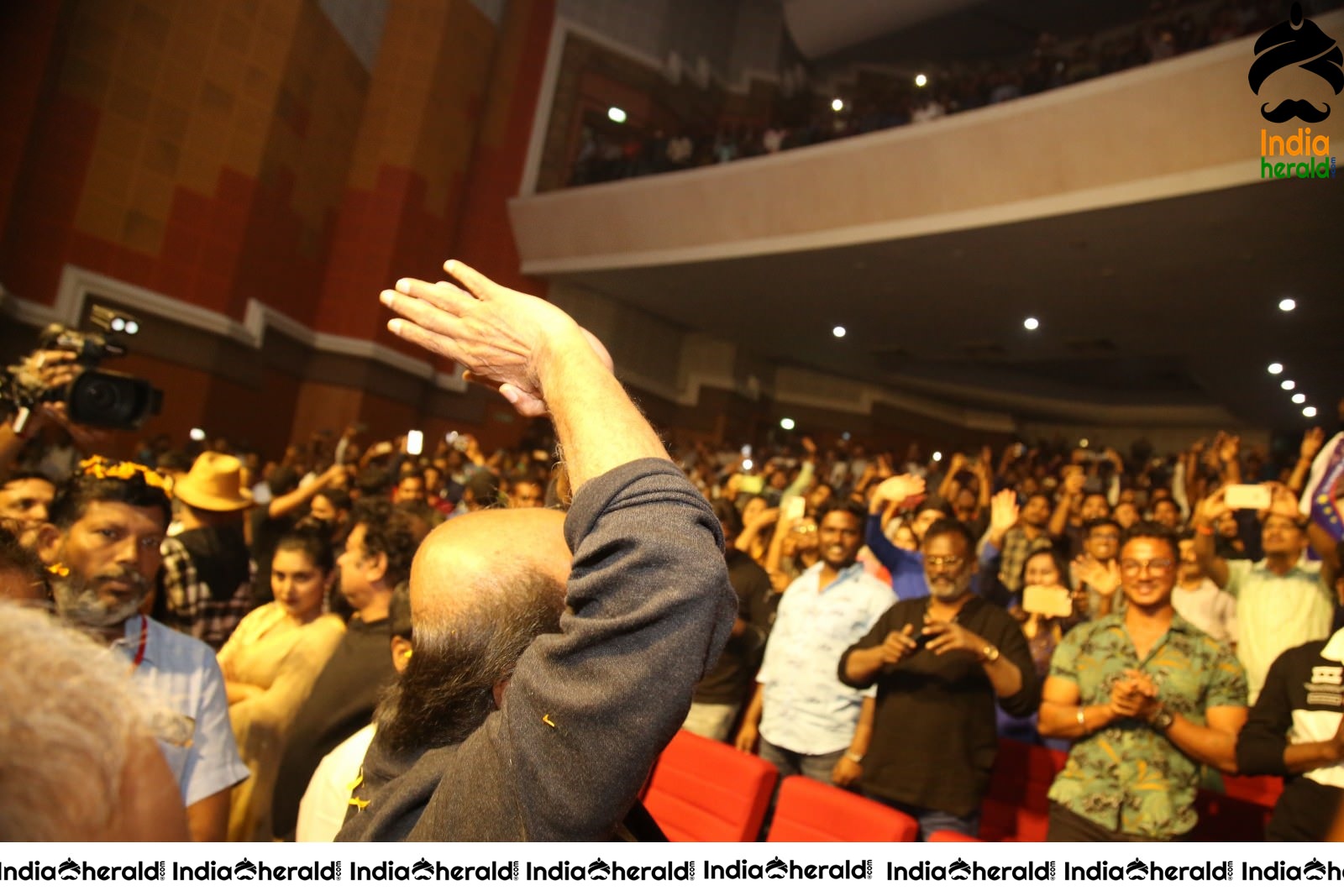 Actor Super Star Rajinikanth Mass Entry at Darbar Event Set 2