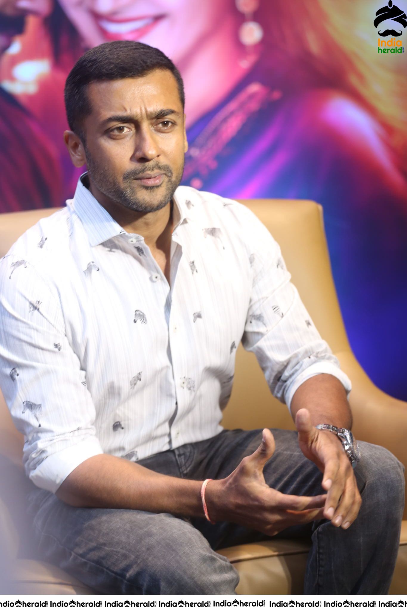 Actor Suriya Interview Stills for Bandobast Set 2