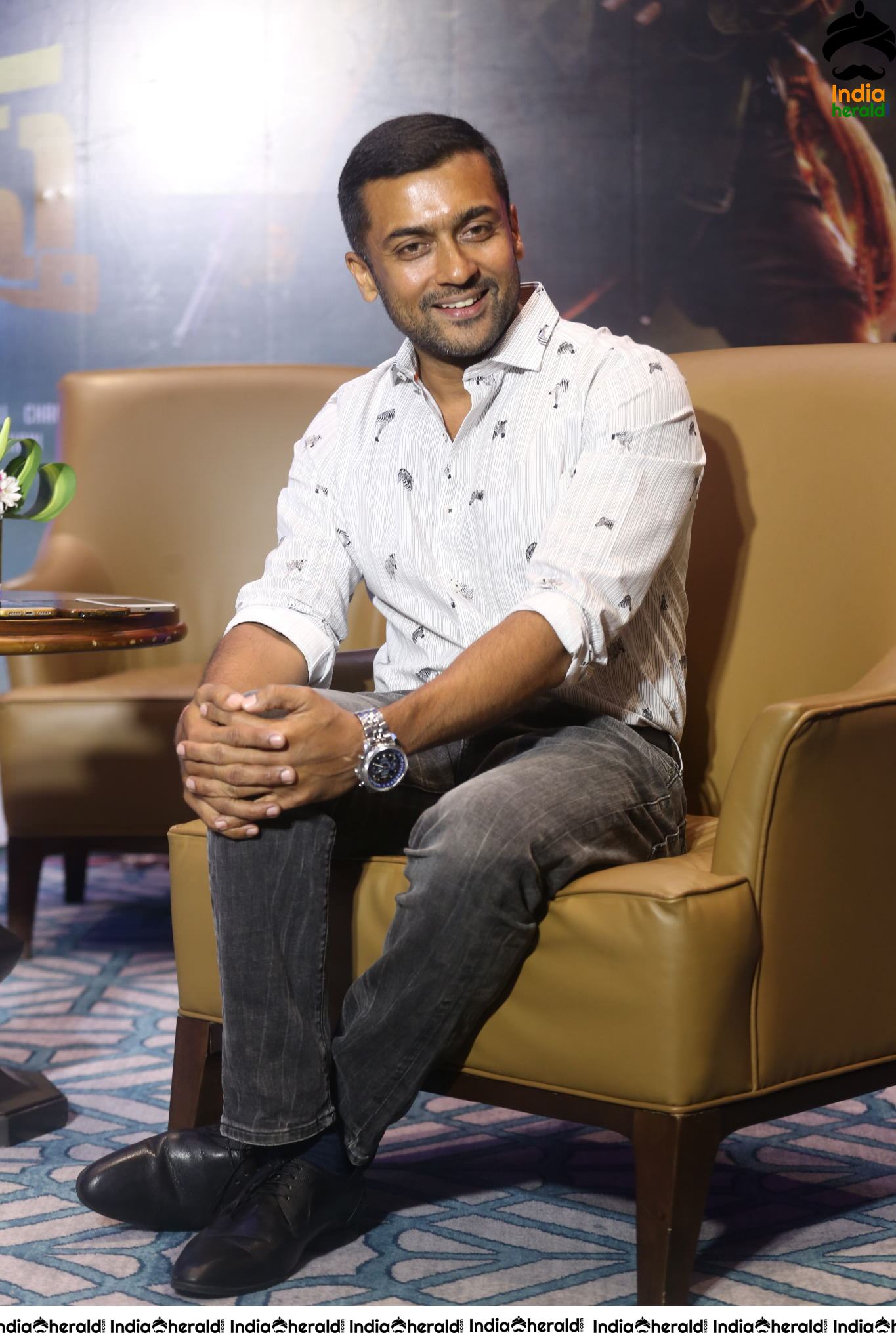 Actor Suriya Interview Stills For Bandobast Set 5