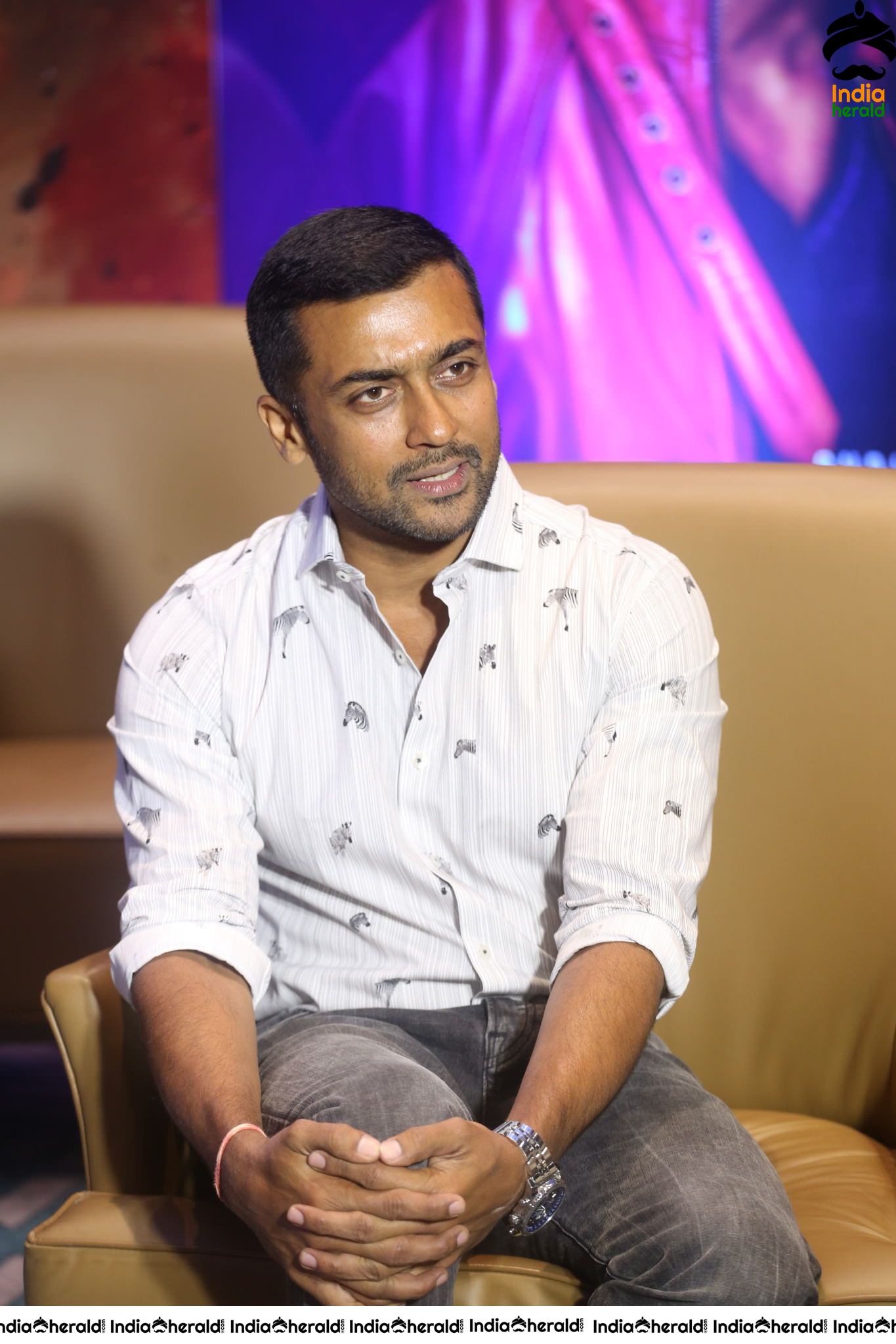 Actor Suriya Interview Stills For Bandobast Set 5