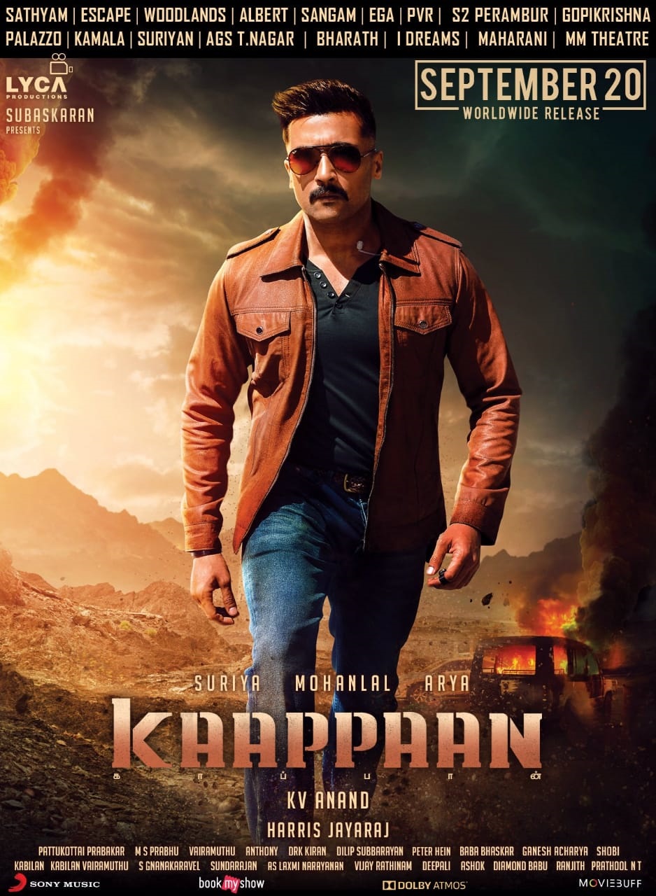 Actor Suriya Latest Mass Posters For Kaapaan Aka Bandobast