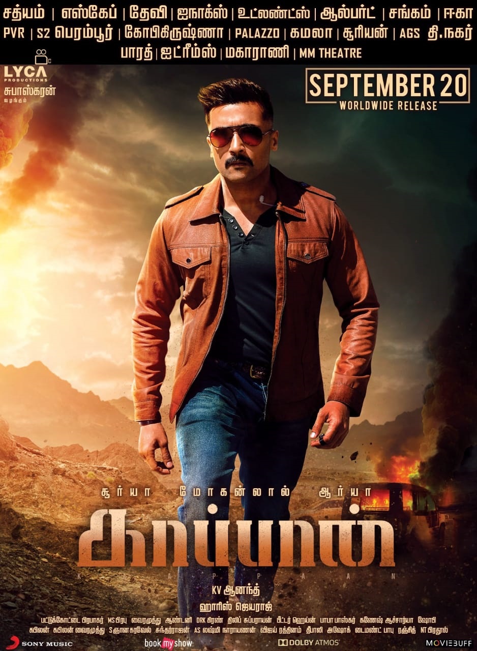 Actor Suriya Latest Mass Posters For Kaapaan Aka Bandobast