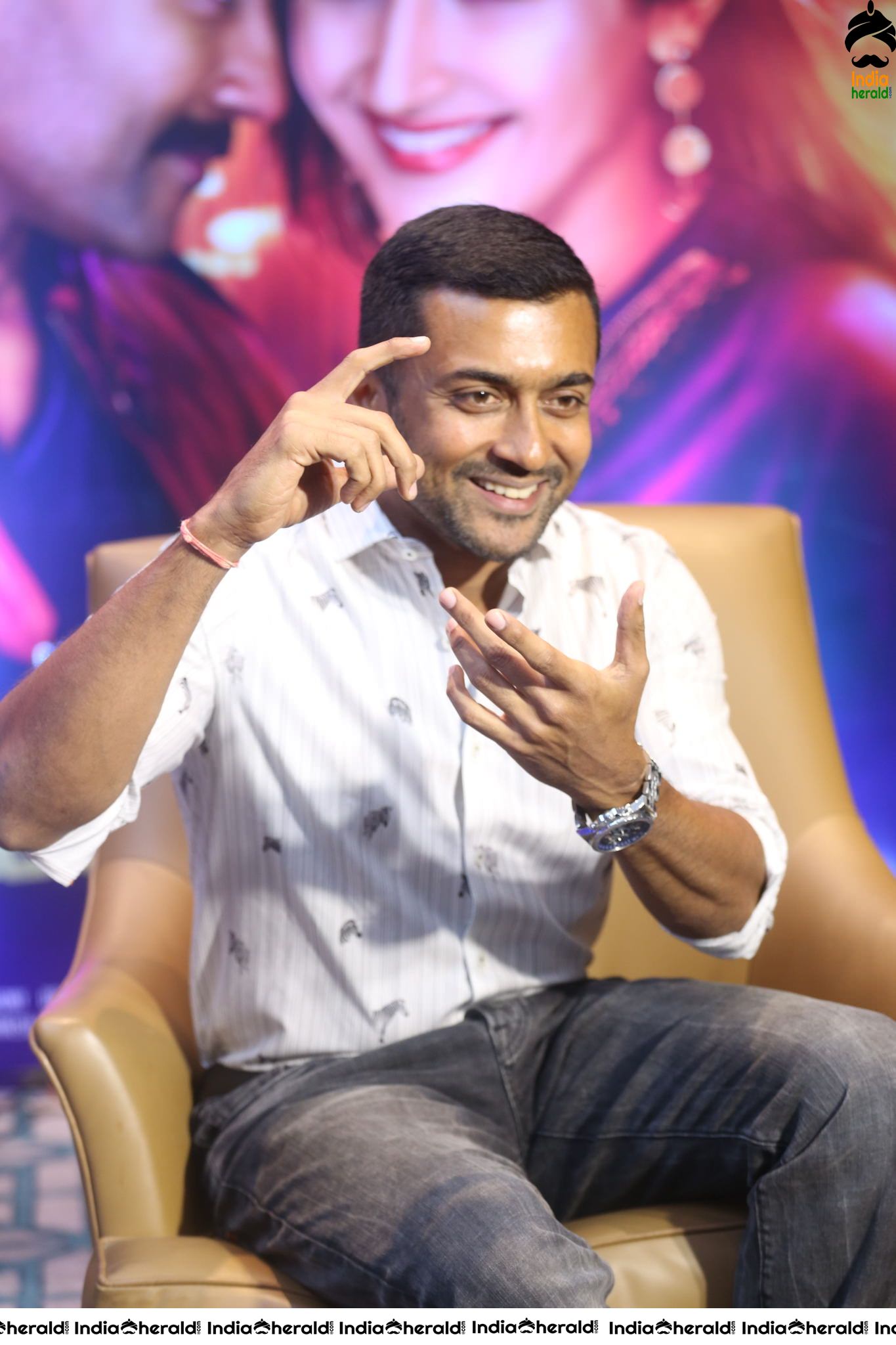 Actor Suriya Throwback Photos during Kaapaan interview