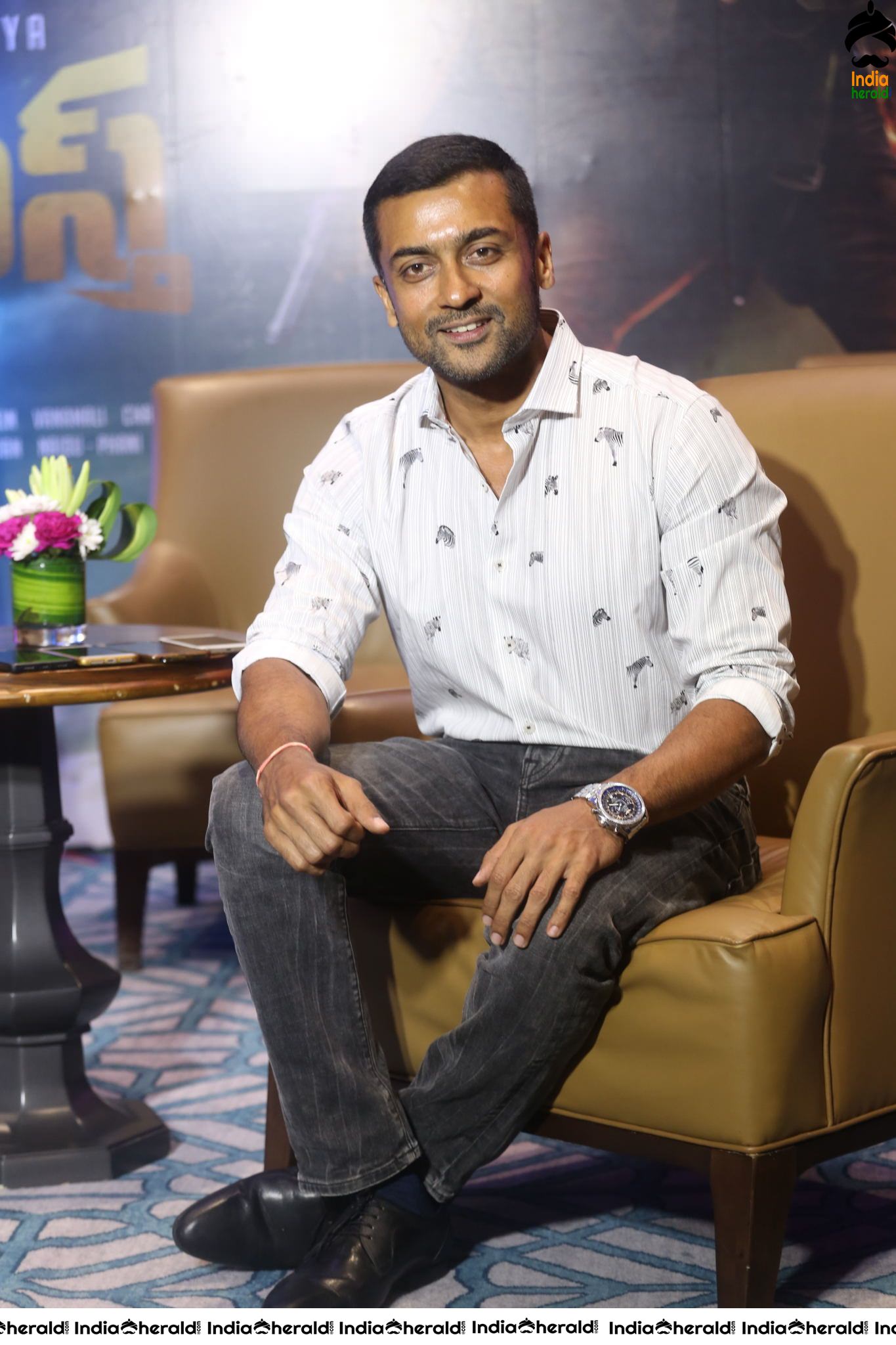 Actor Suriya Throwback Photos during Kaapaan interview