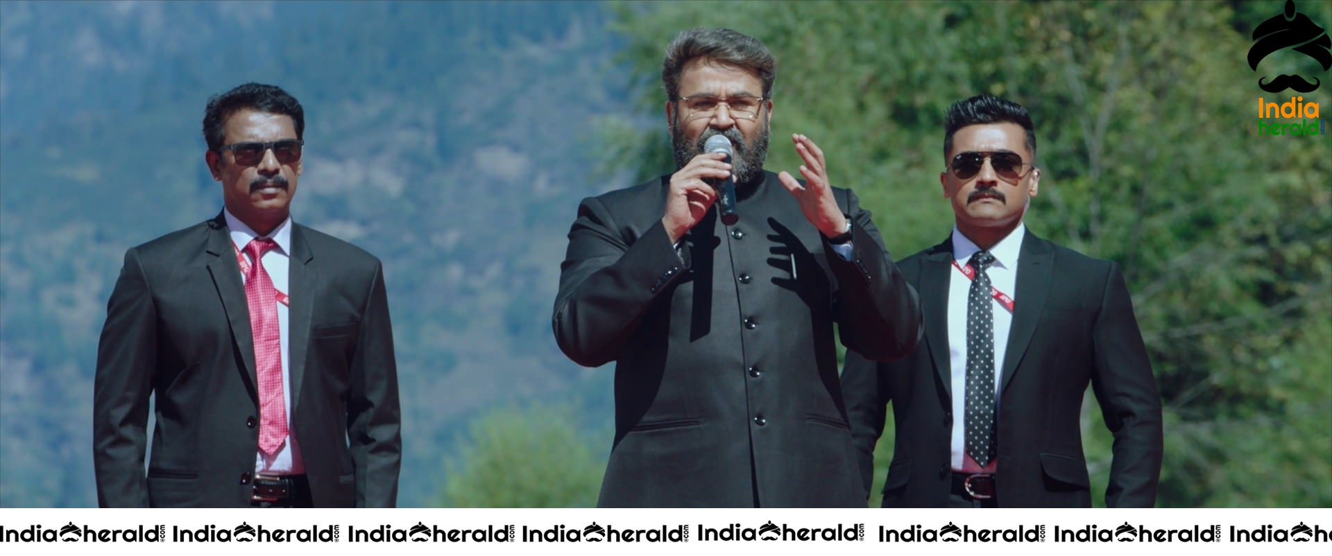 Actor Suriya Unseen Stills from his recent release Kaapaan Set 2