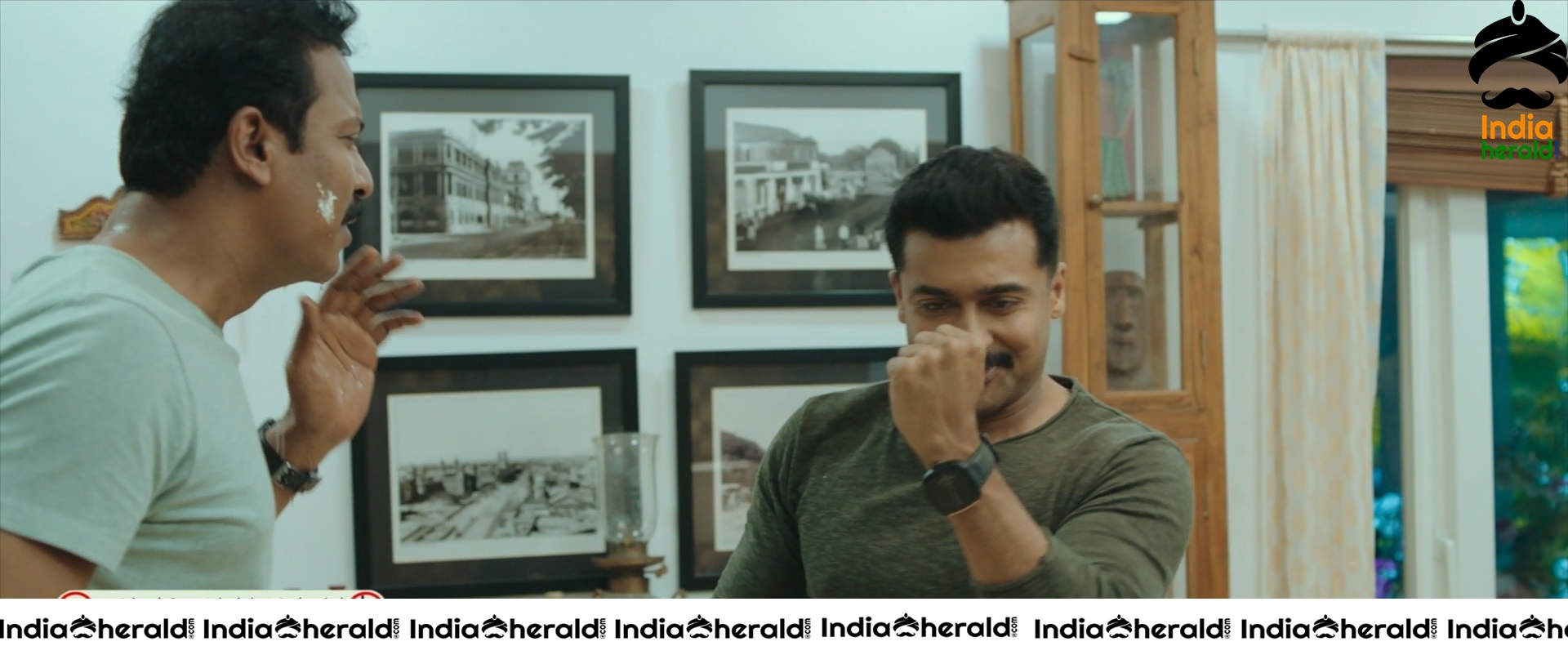 Actor Suriya Unseen Stills from his recent release Kaapaan Set 2