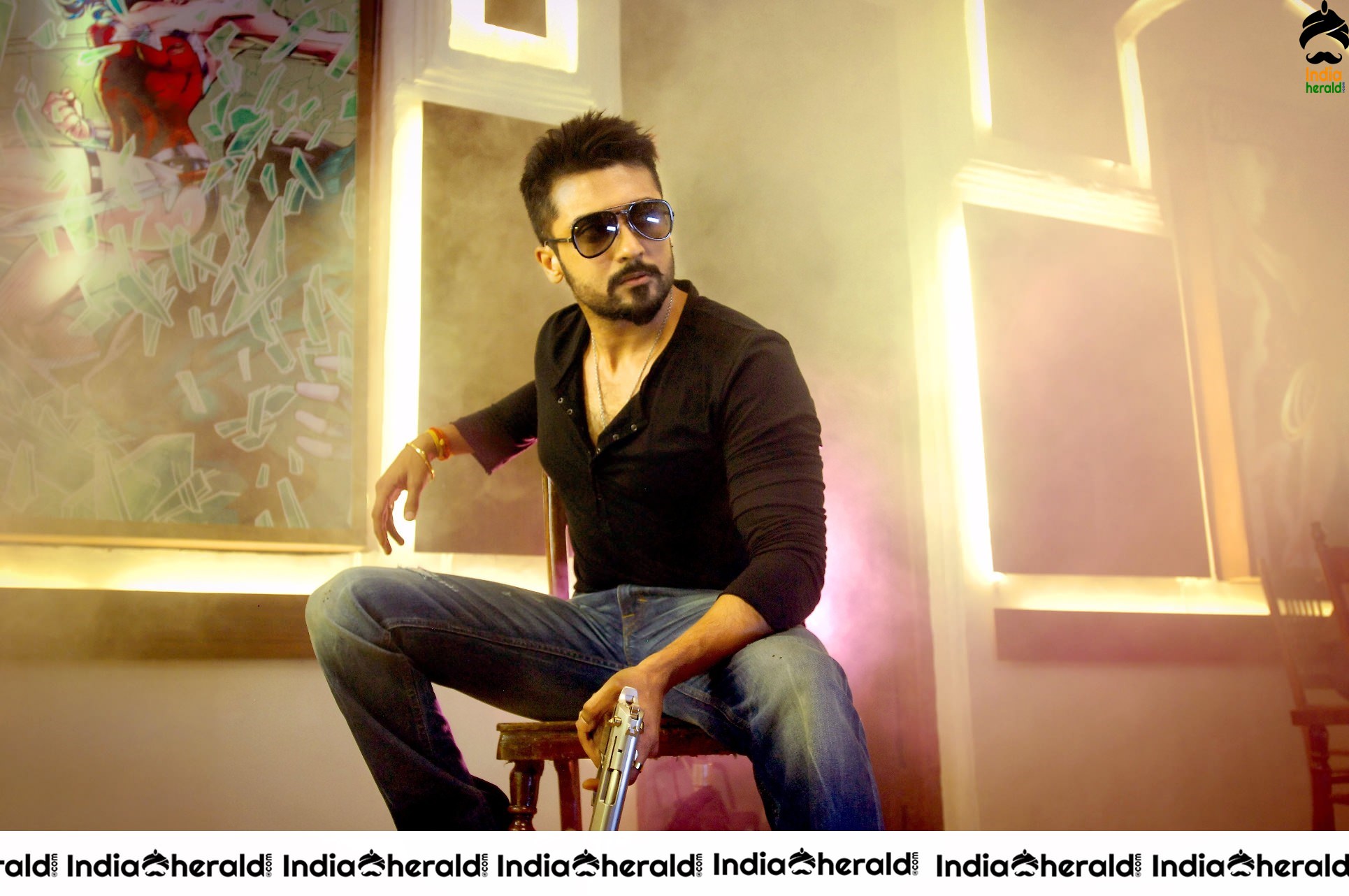 Actor Suriya Unseen Stylish Stills from Anjaan movie Set 1