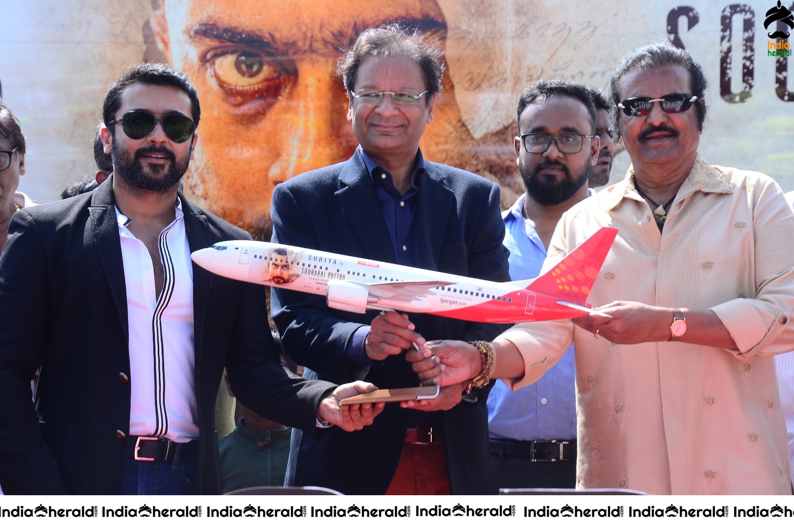 Actor Suriya with his Father Sivakumar takes under privileged Children in Aeroplane for Soorarai Potru Set 2