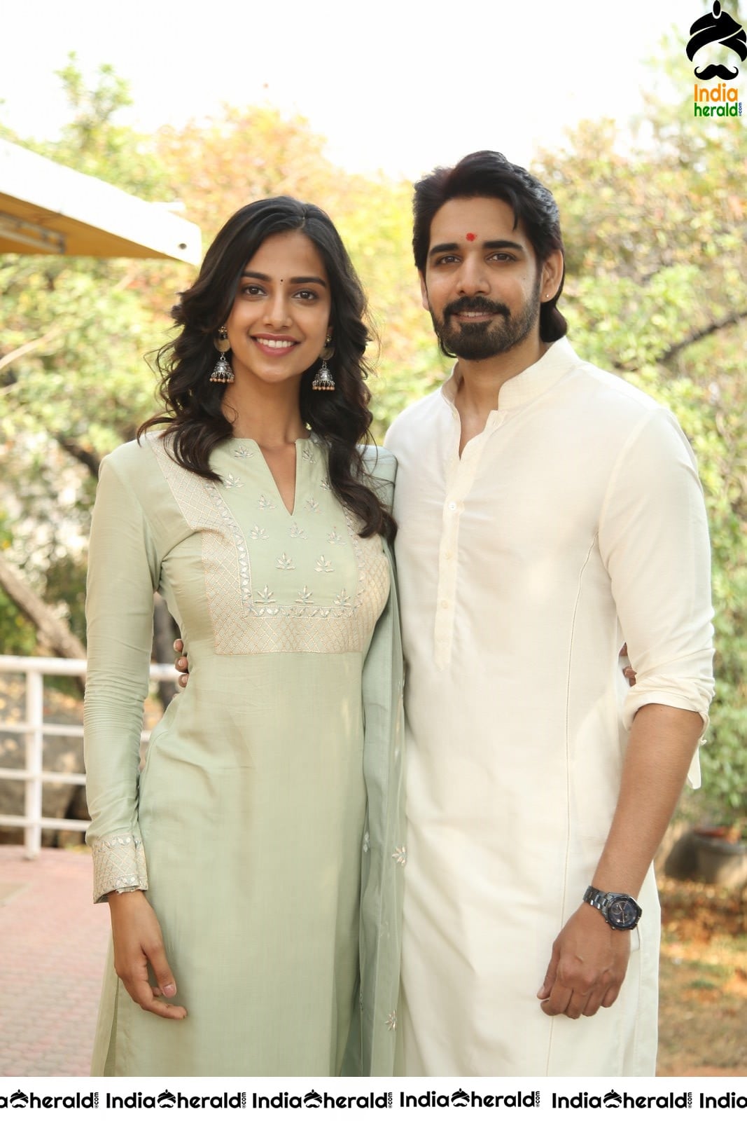 Actor Sushant Photos with Meenakshi Chaudhary Set 1