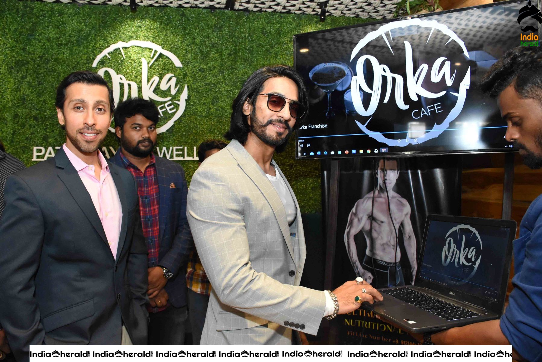 Actor Thakur Anoop Singh at Launch of ORKA Nutritional Cafe in Vijayawada Set 1