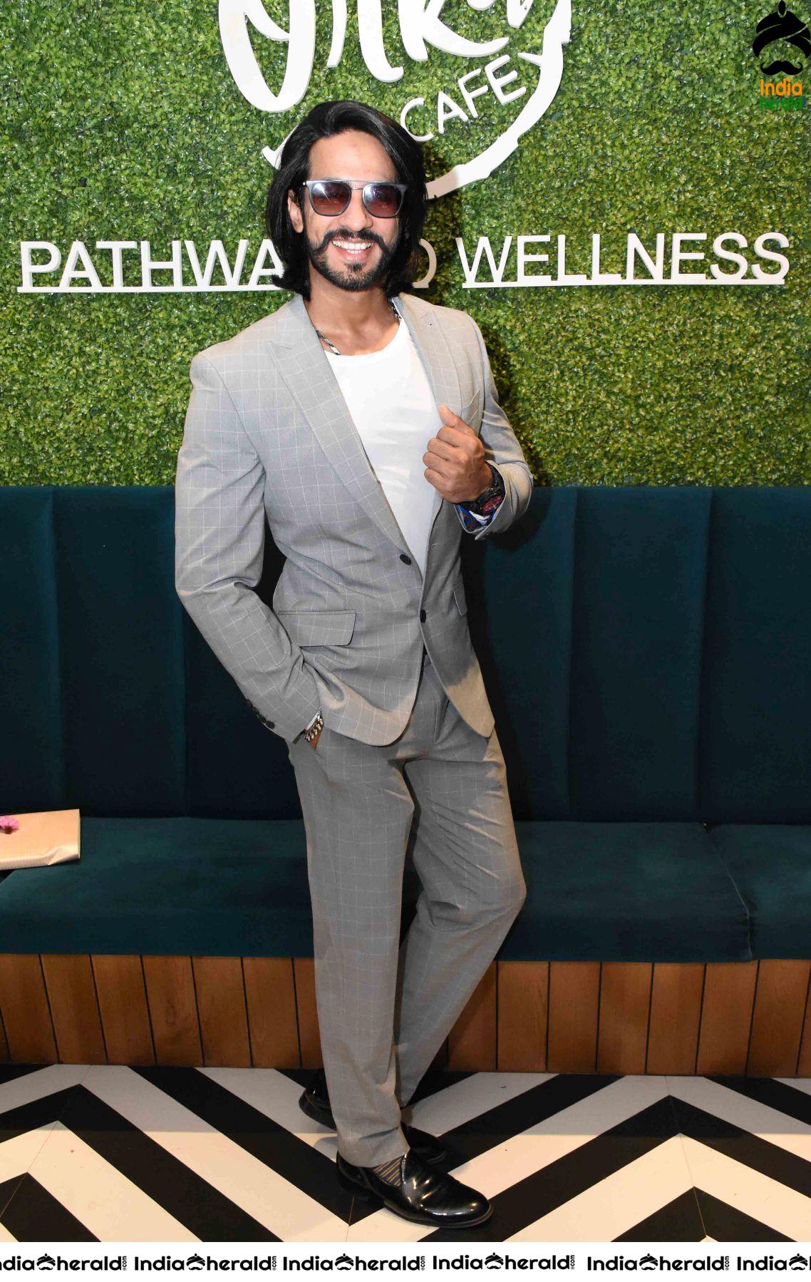 Actor Thakur Anoop Singh at Launch of ORKA Nutritional Cafe in Vijayawada Set 1