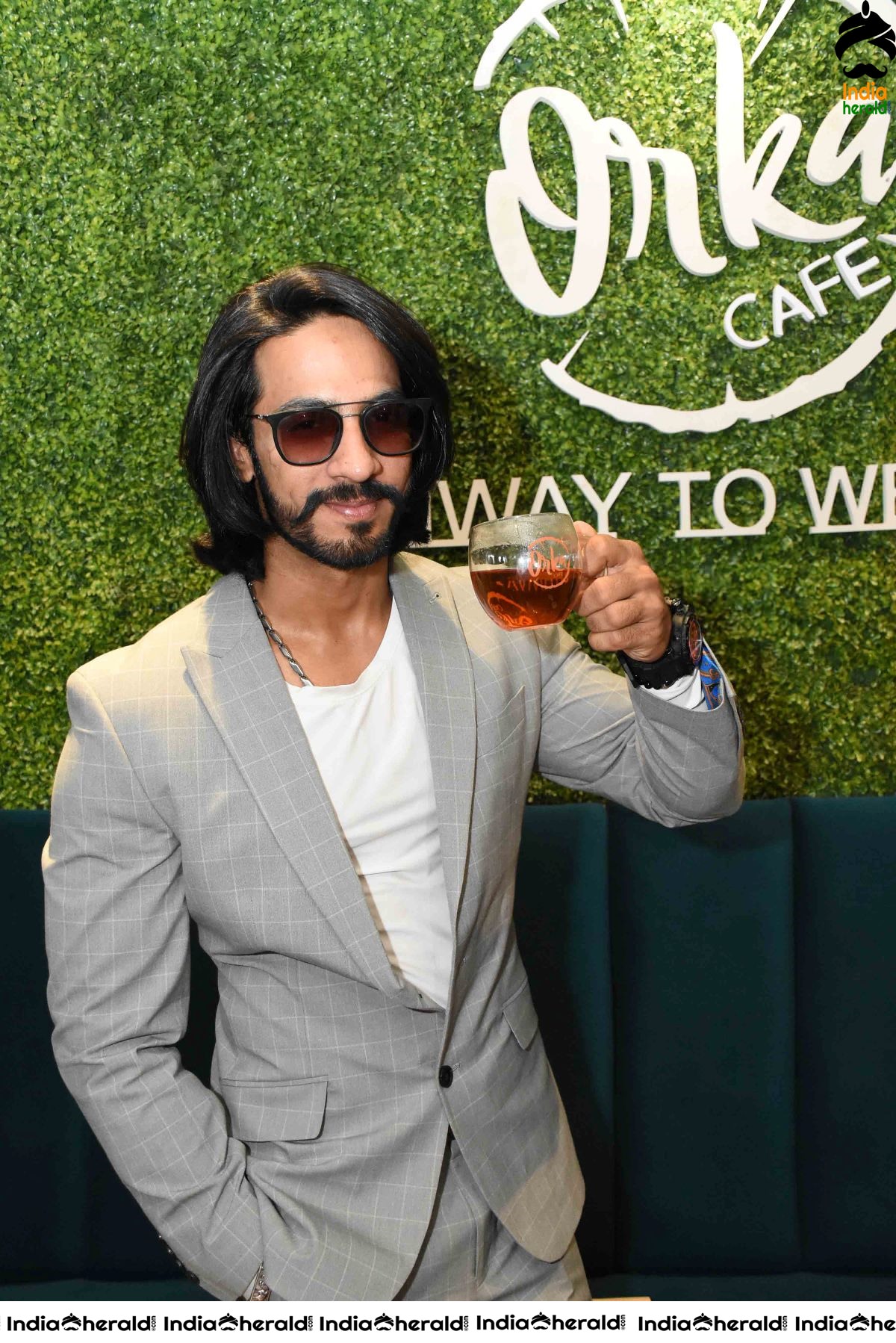 Actor Thakur Anoop Singh at Launch of ORKA Nutritional Cafe in Vijayawada Set 1