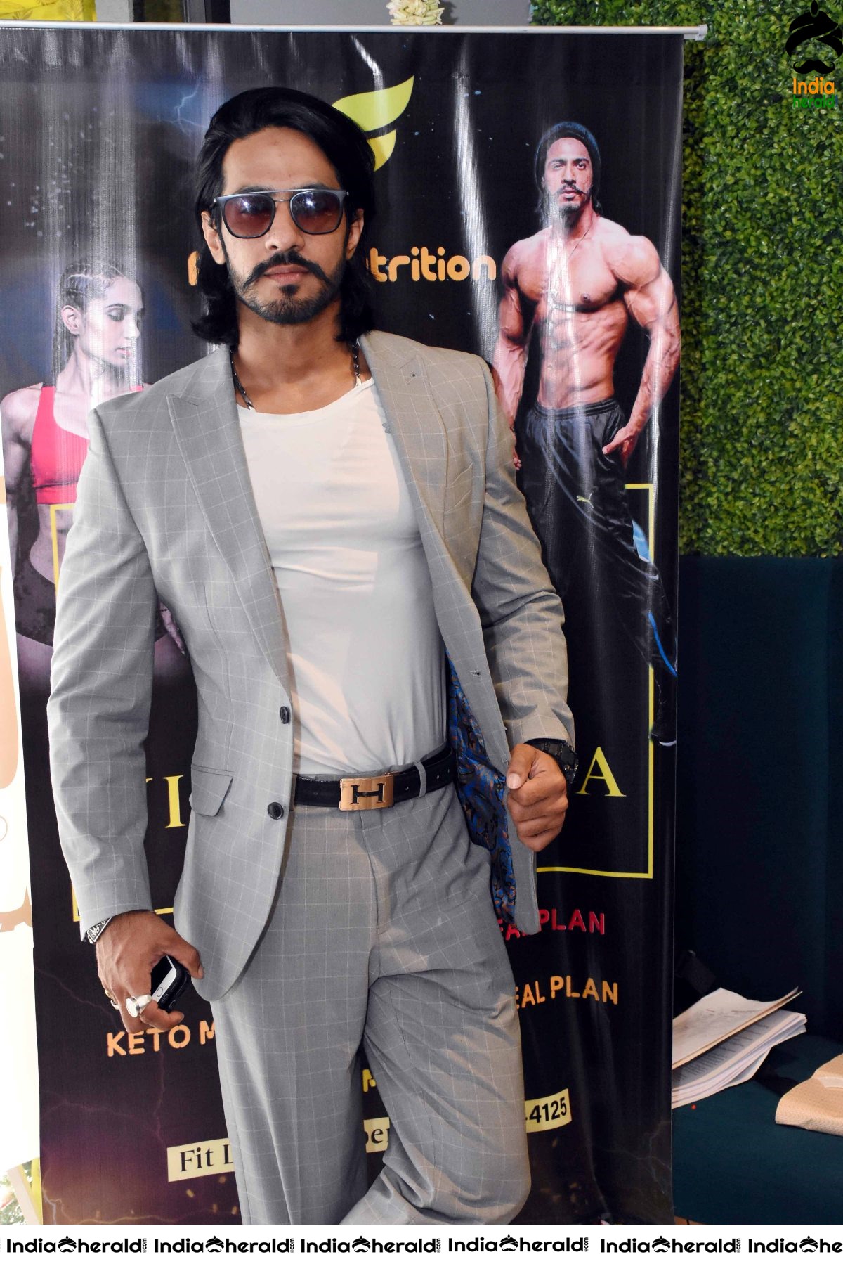 Actor Thakur Anoop Singh at Launch of ORKA Nutritional Cafe in Vijayawada Set 2