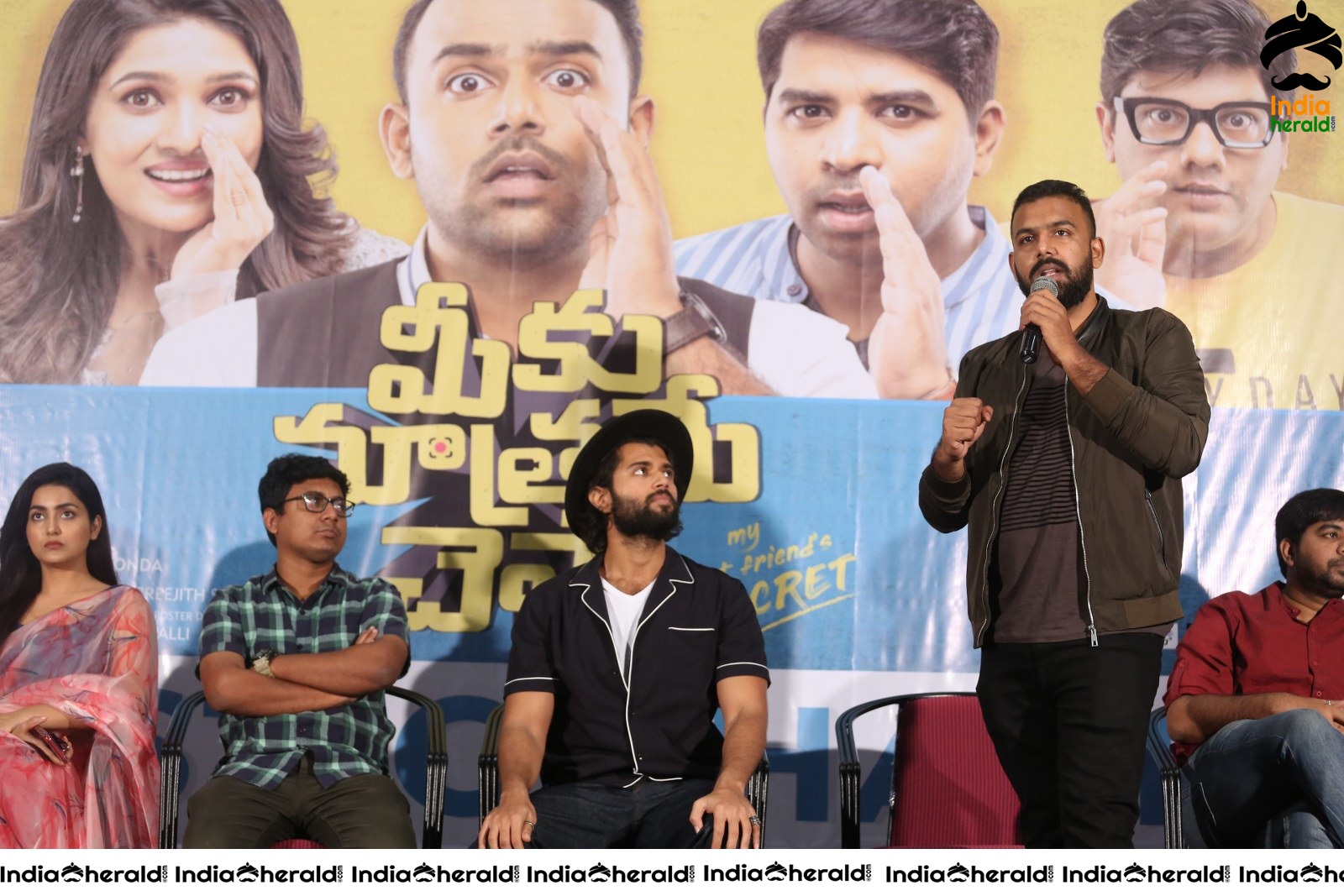 Actor Tharun Bhascker Shares a Happy moment on the stage