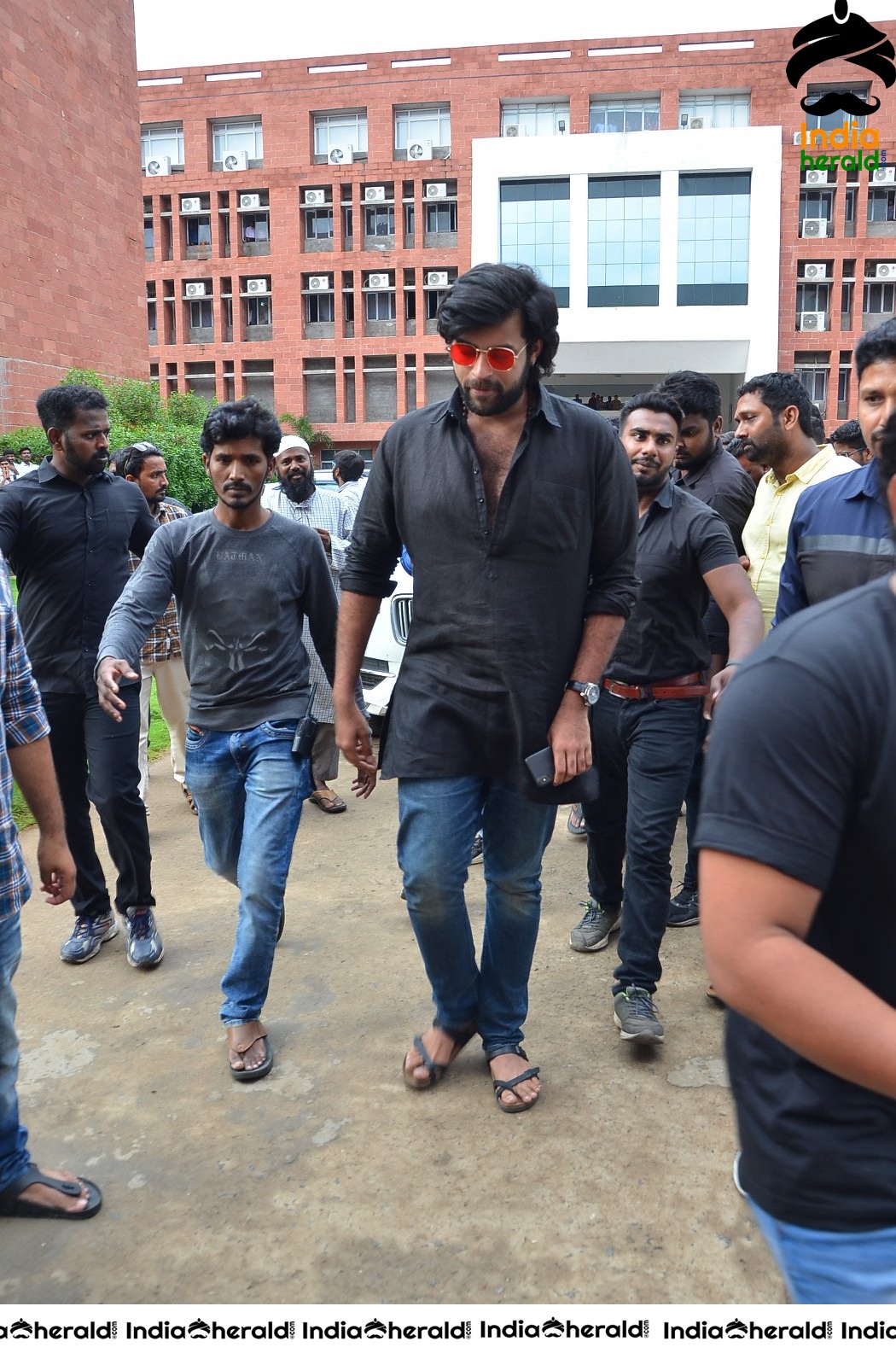 Actor Varun Tej At Vijayawada VVIT College Set 1