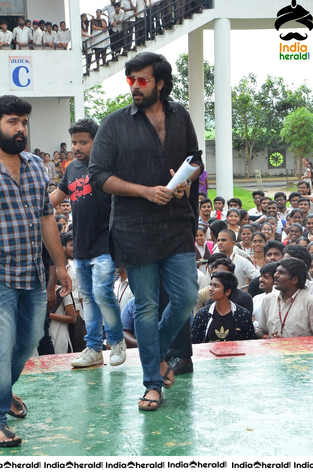 Actor Varun Tej At Vijayawada VVIT College Set 2