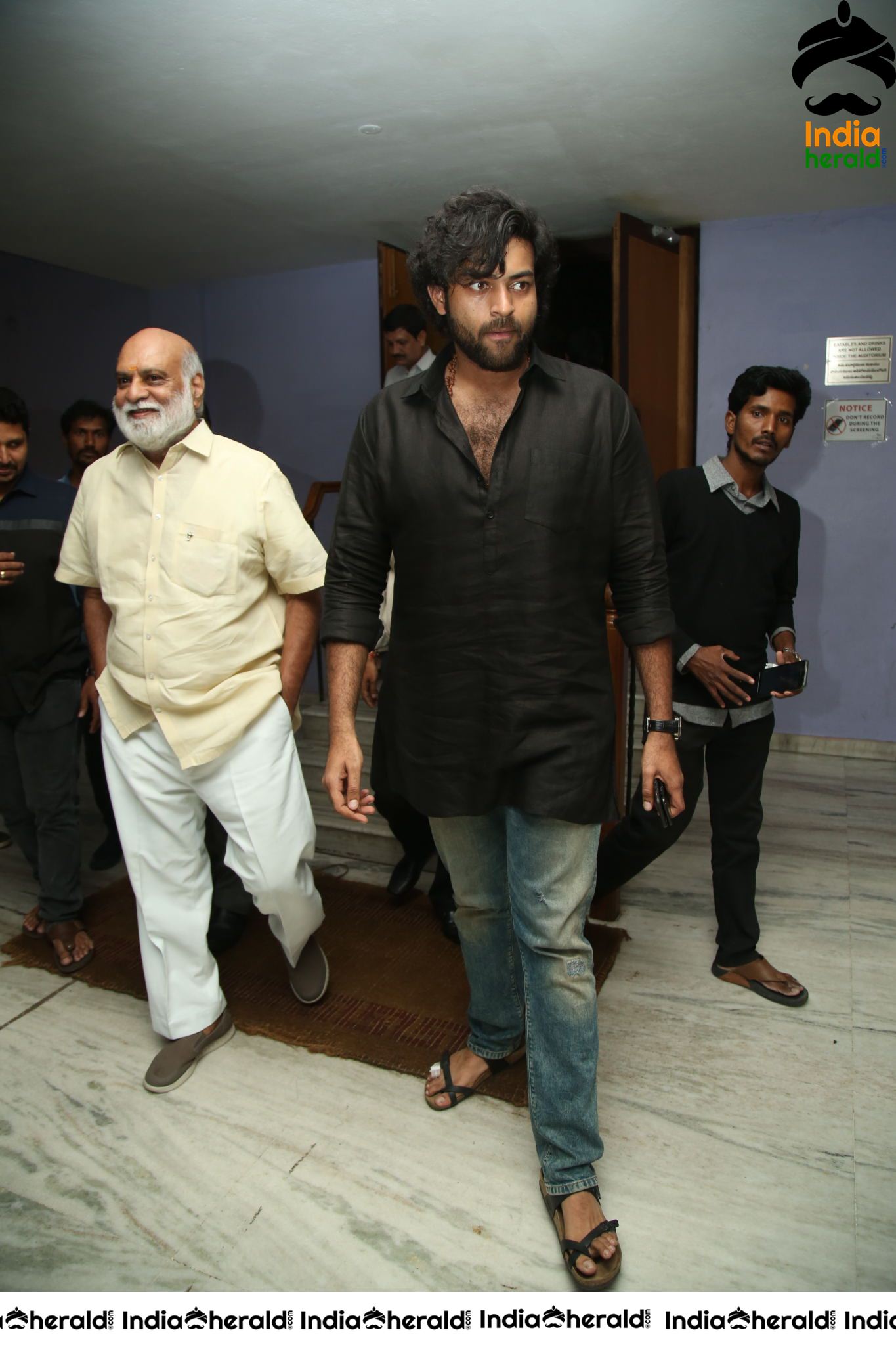 Actor Varun Tej Looking Dapper In Black At Valmiki Press Meet Set 1