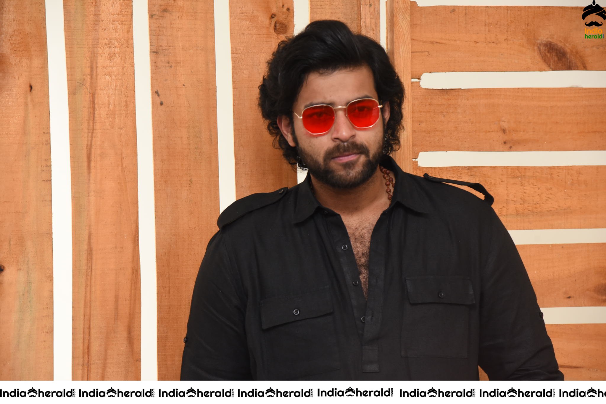 Actor Varun Tej Looking Dashing in Black and Red Coolers Set 1