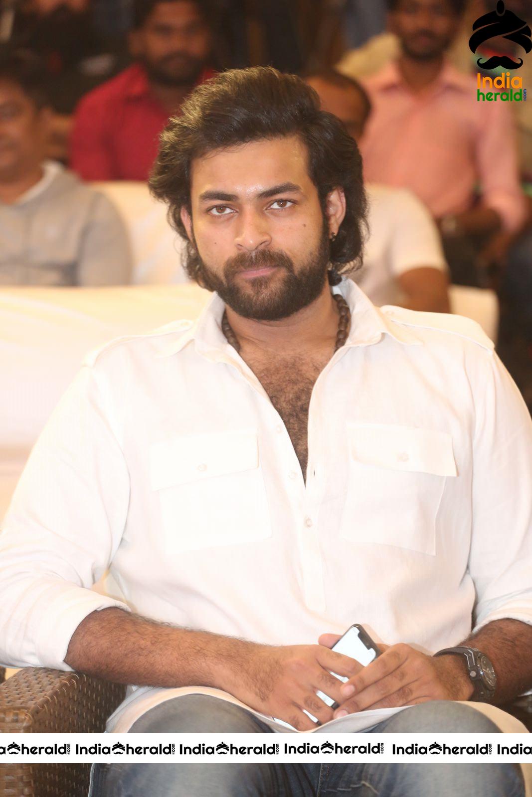 Actor Varun Tej Stills From Gaddala Konda Ganesh Movie Success Meet Set 1