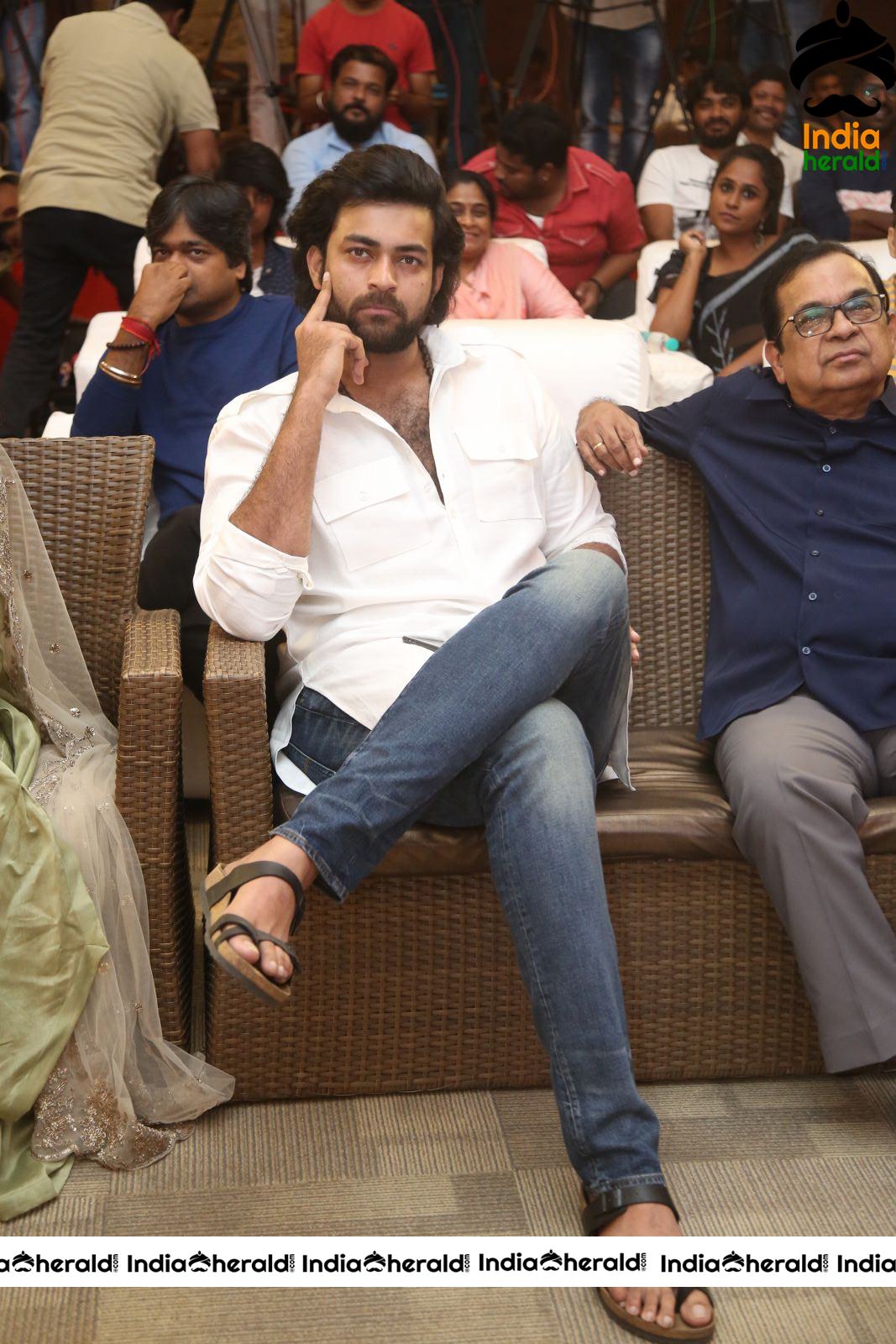 Actor Varun Tej Stills From Gaddala Konda Ganesh Movie Success Meet Set 2