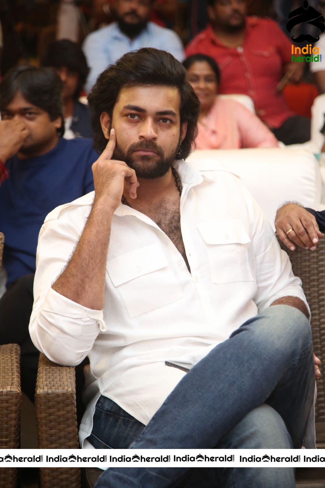 Actor Varun Tej Stills From Gaddala Konda Ganesh Movie Success Meet Set 2