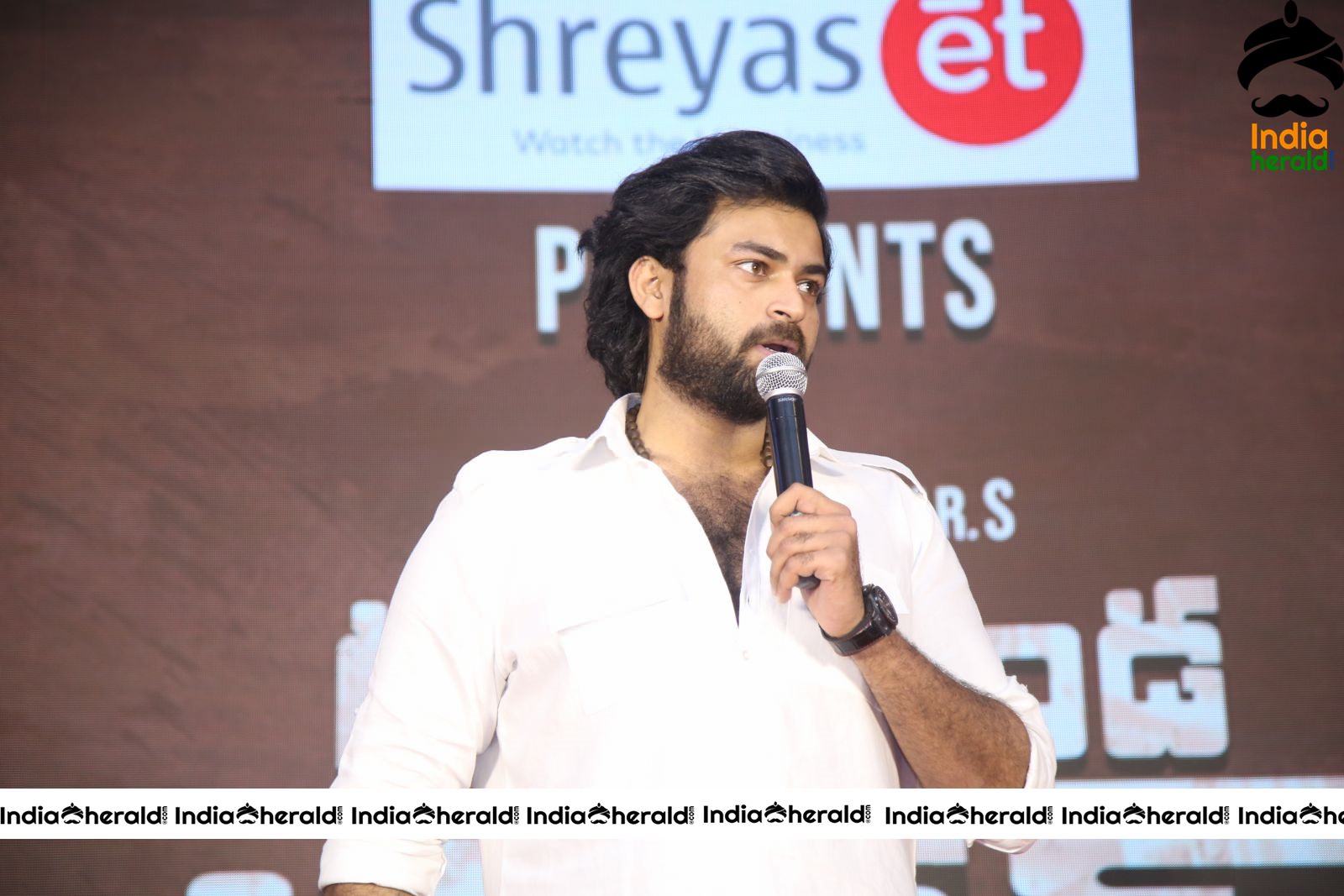 Actor Varun Tej Stills From Gaddala Konda Ganesh Movie Success Meet Set 2