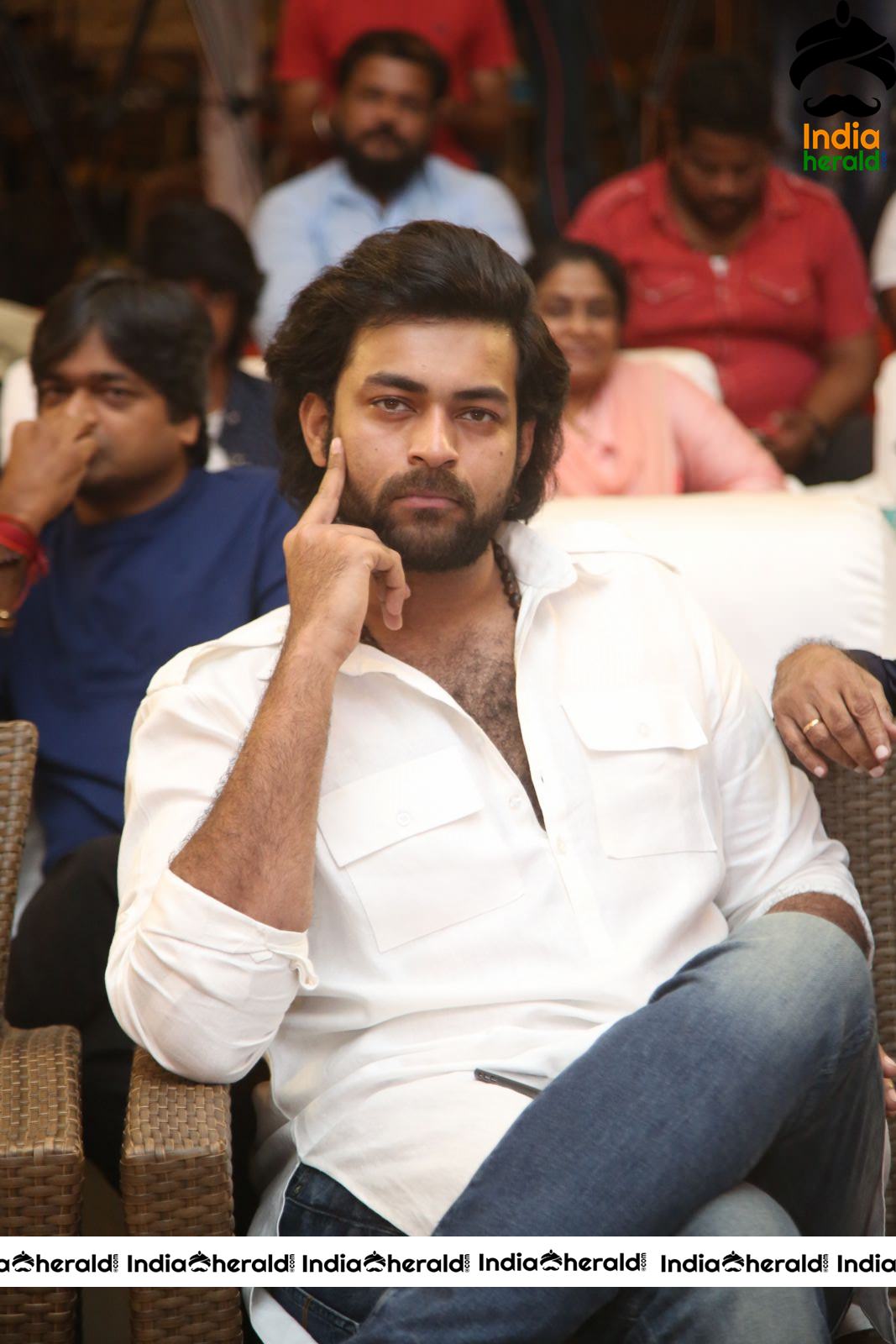 Actor Varun Tej Stills From Gaddala Konda Ganesh Movie Success Meet Set 2