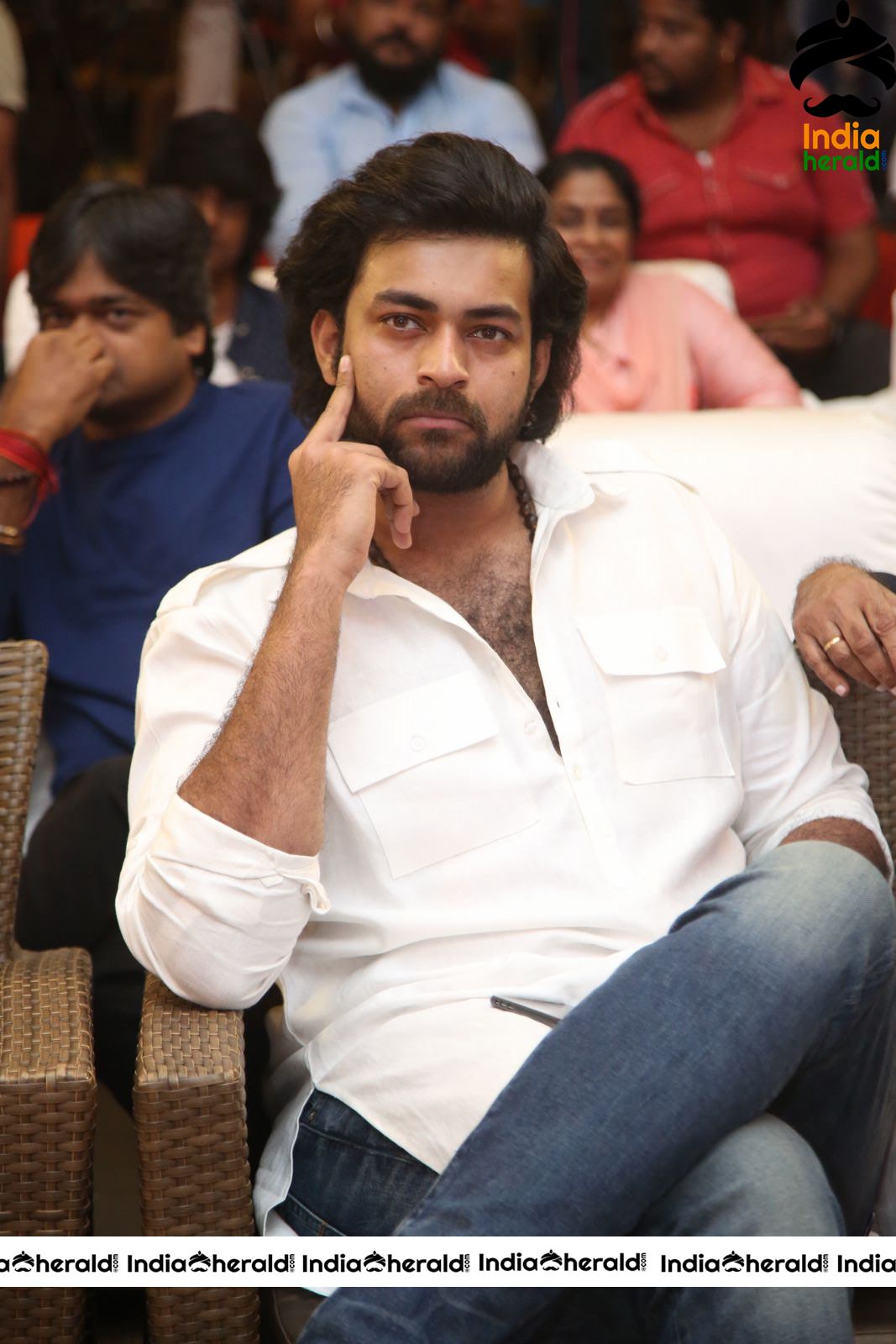 Actor Varun Tej Stills From Gaddala Konda Ganesh Movie Success Meet Set 2