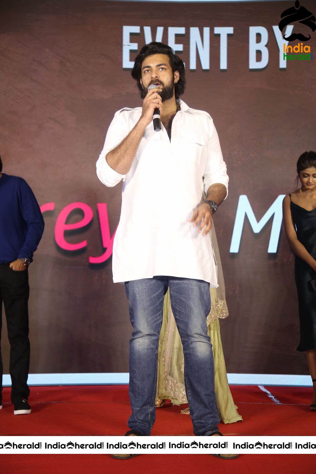 Actor Varun Tej Stills From Gaddala Konda Ganesh Movie Success Meet Set 3