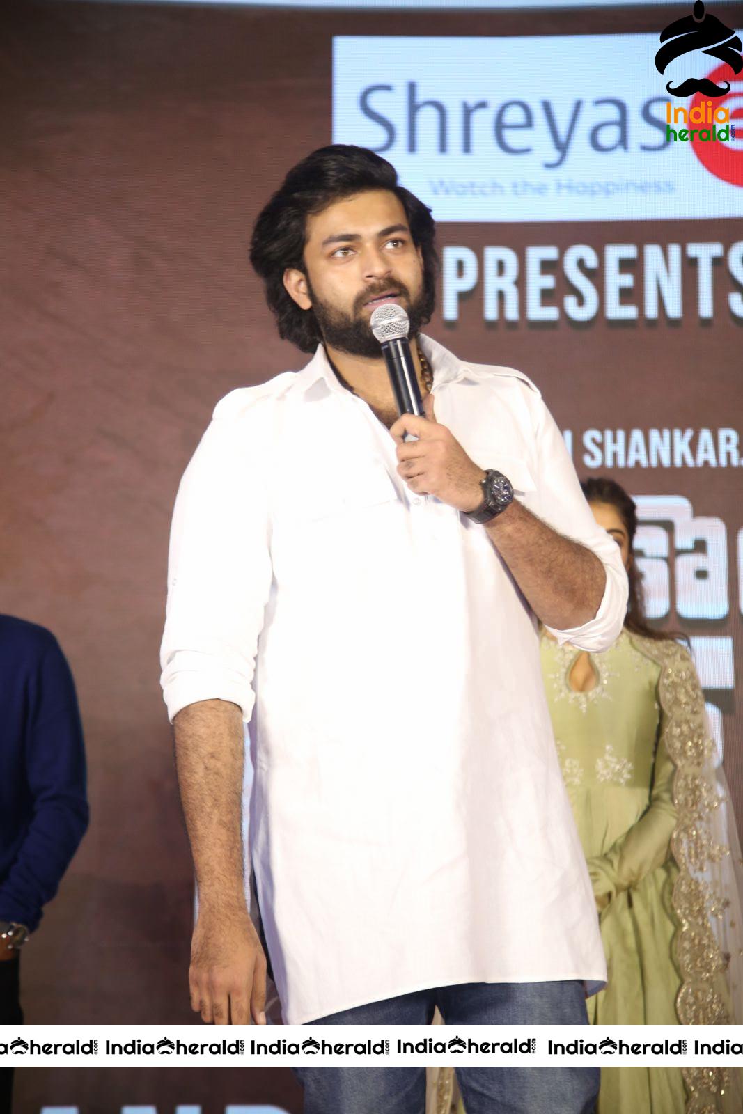 Actor Varun Tej Stills From Gaddala Konda Ganesh Movie Success Meet Set 3