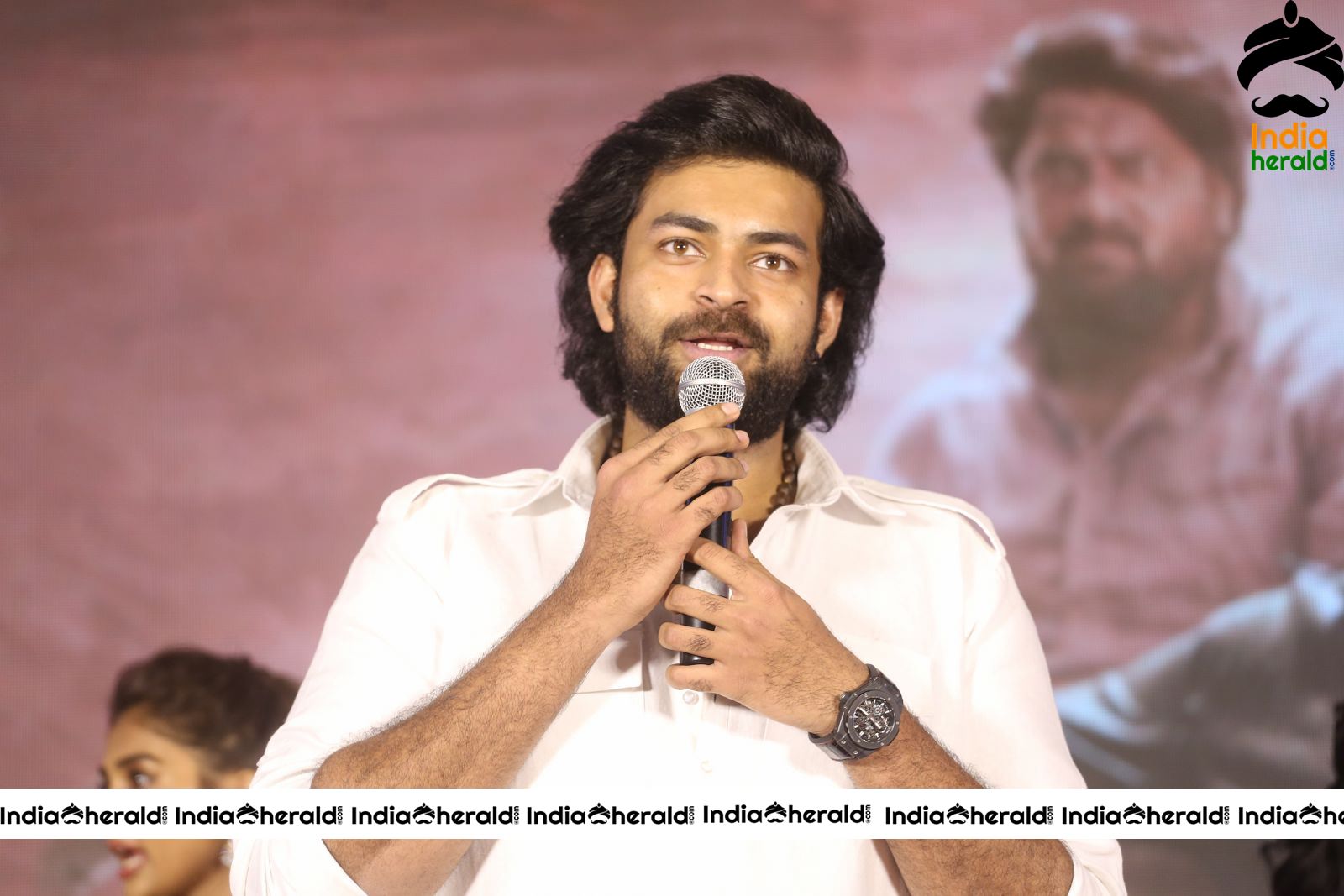 Actor Varun Tej Stills From Gaddala Konda Ganesh Movie Success Meet Set 3