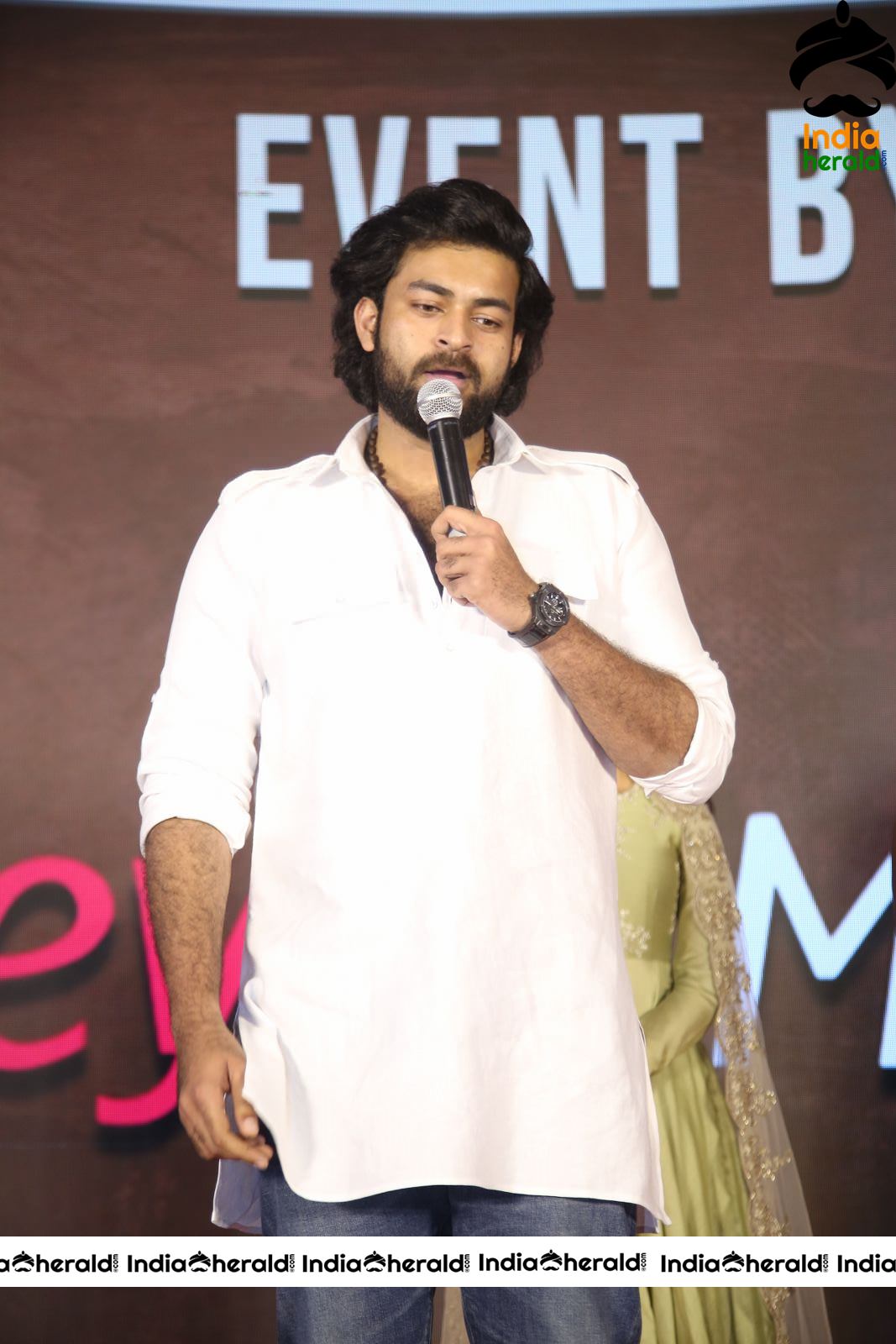 Actor Varun Tej Stills From Gaddala Konda Ganesh Movie Success Meet Set 3