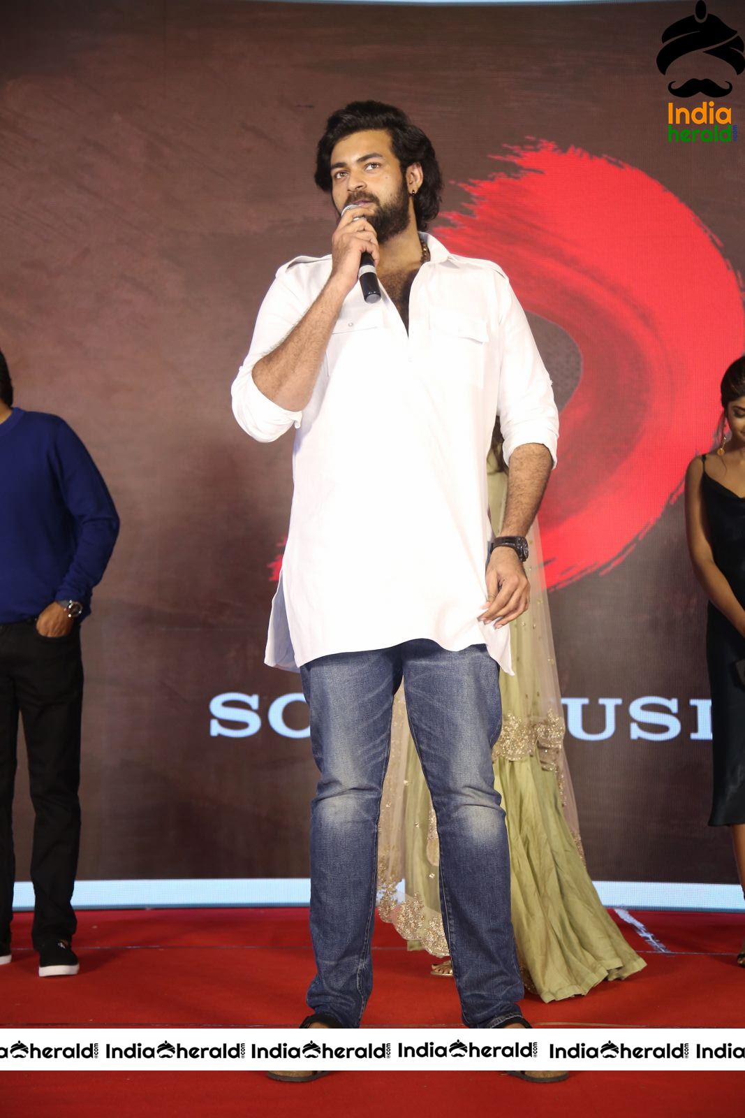 Actor Varun Tej Stills From Gaddala Konda Ganesh Movie Success Meet Set 3