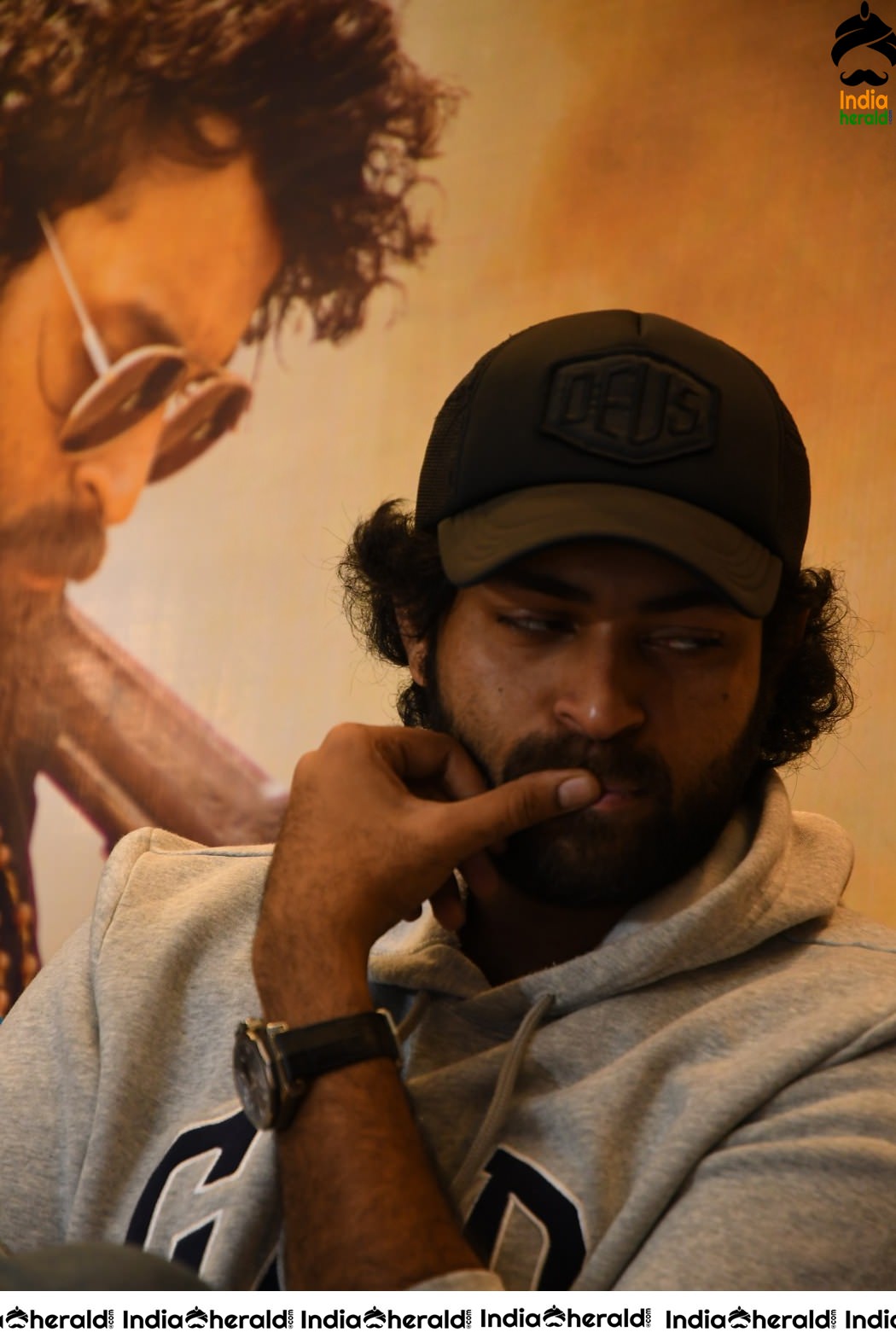 Actor Varun Tej Unseen Photos when he was in deep thoughts during GG success meet