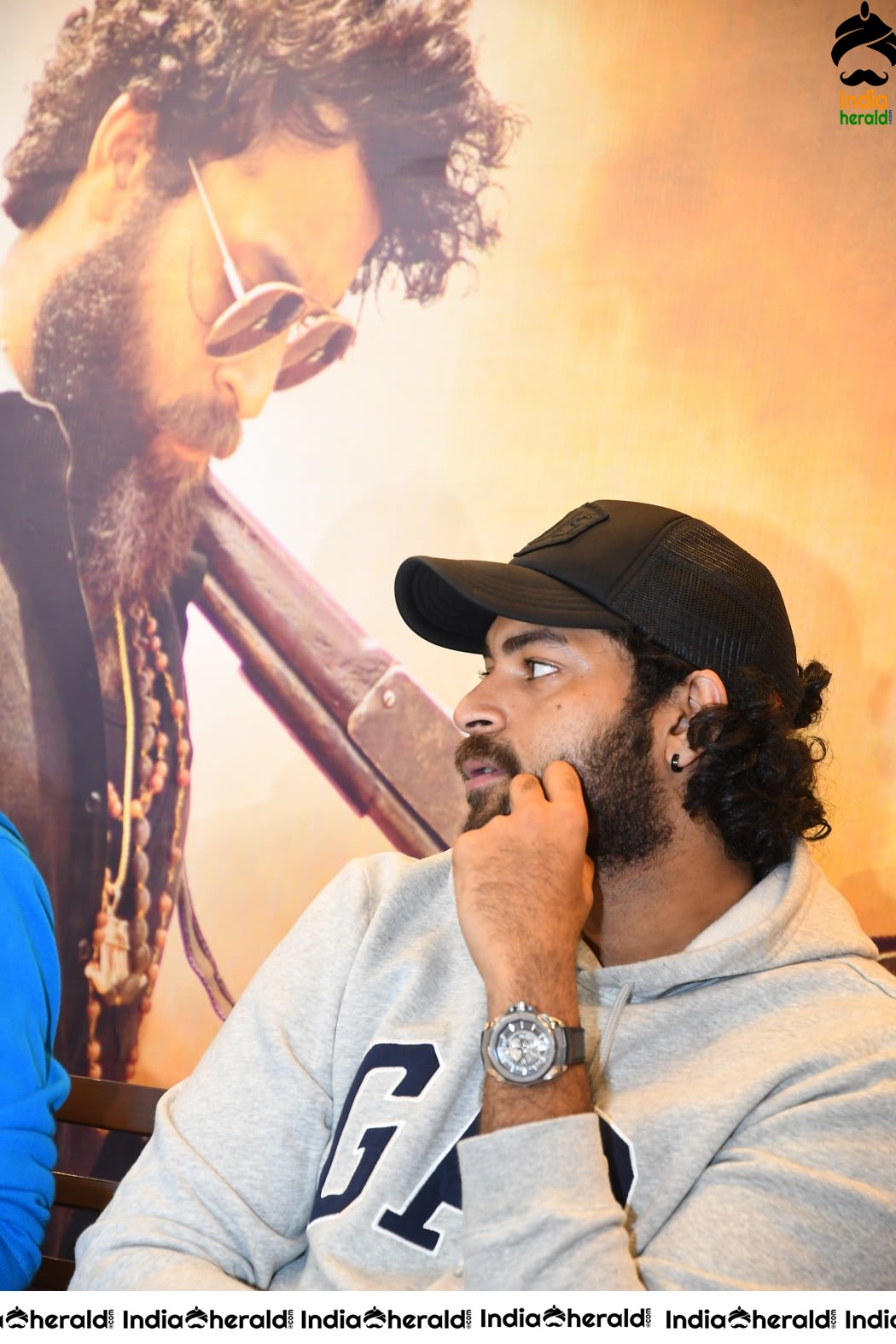 Actor Varun Tej Unseen Photos when he was in deep thoughts during GG success meet