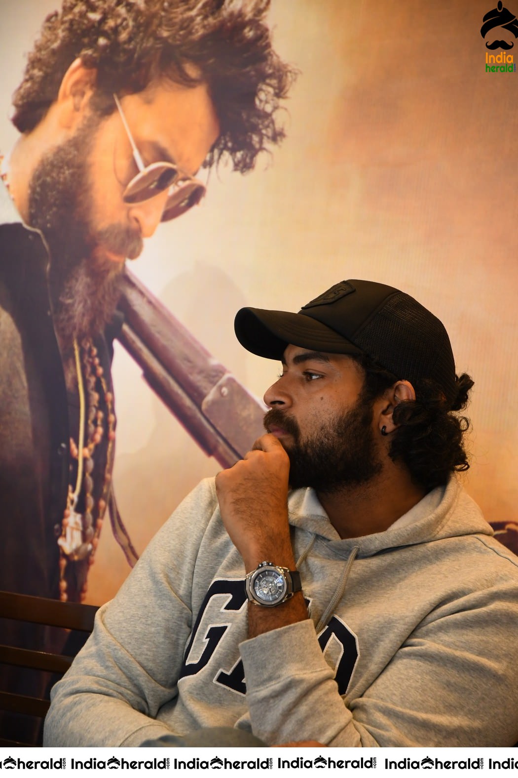 Actor Varun Tej Unseen Photos when he was in deep thoughts during GG success meet