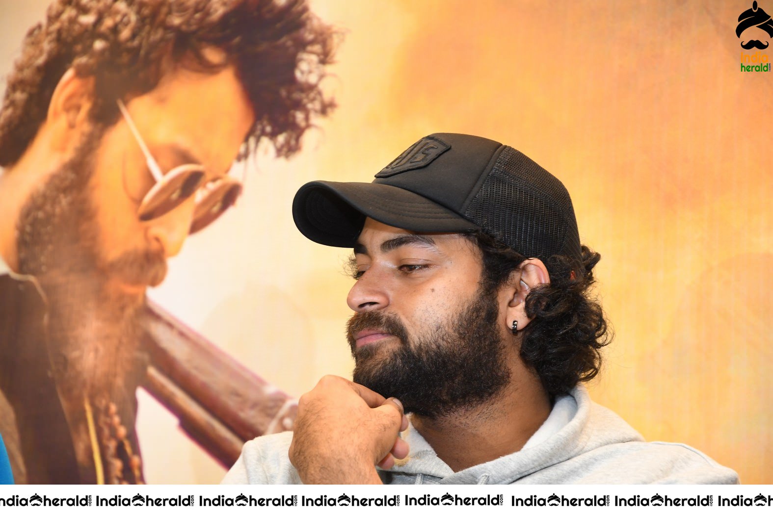 Actor Varun Tej Unseen Photos when he was in deep thoughts during GG success meet