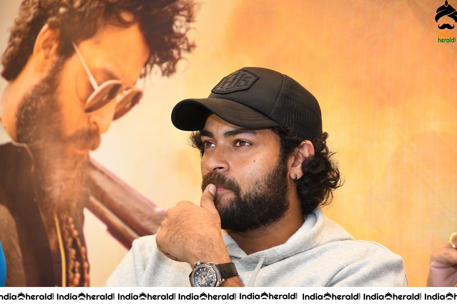 Actor Varun Tej Unseen Photos when he was in deep thoughts during GG success meet