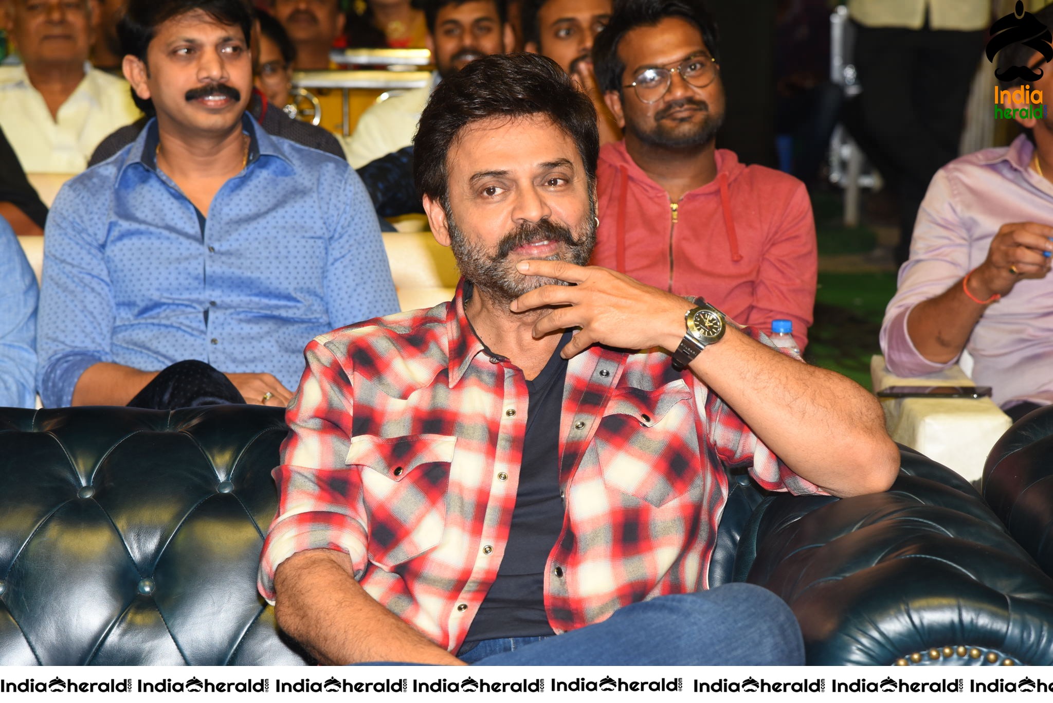 Actor Venkatesh at Venky Mama Pre Release Event in Khammam Set 1