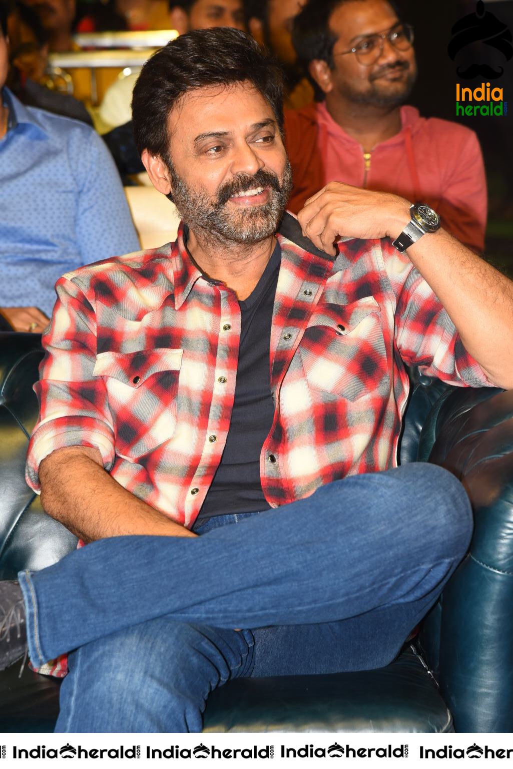 Actor Venkatesh at Venky Mama Pre Release Event in Khammam Set 1