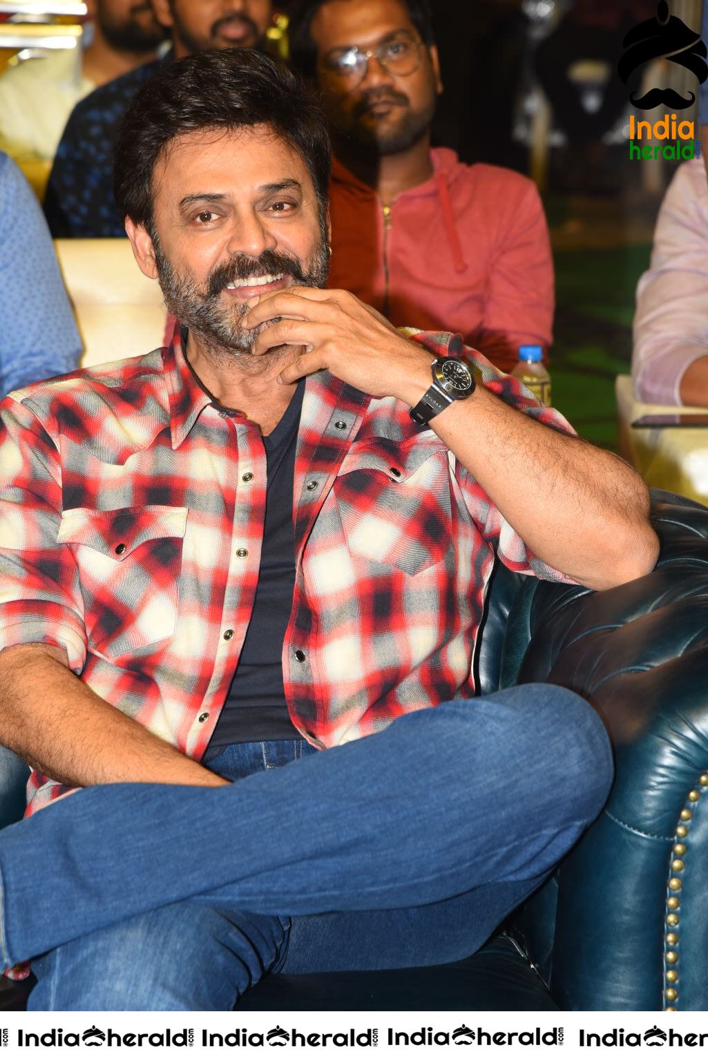 Actor Venkatesh at Venky Mama Pre Release Event in Khammam Set 1